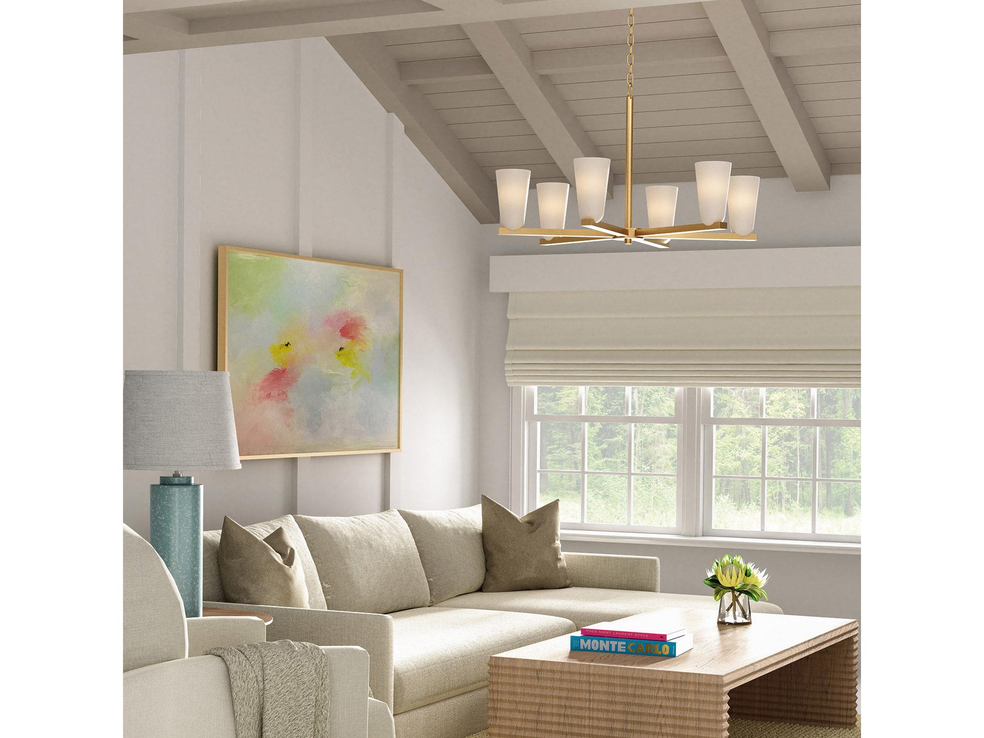 Capital Lighting Romy 6-Light Matte Brass Chandelier