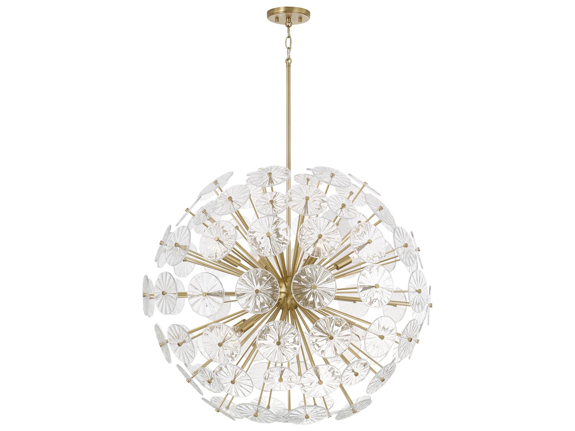 Capital Lighting Emelie 8-light Matte Brass Globe Geometric Pendant