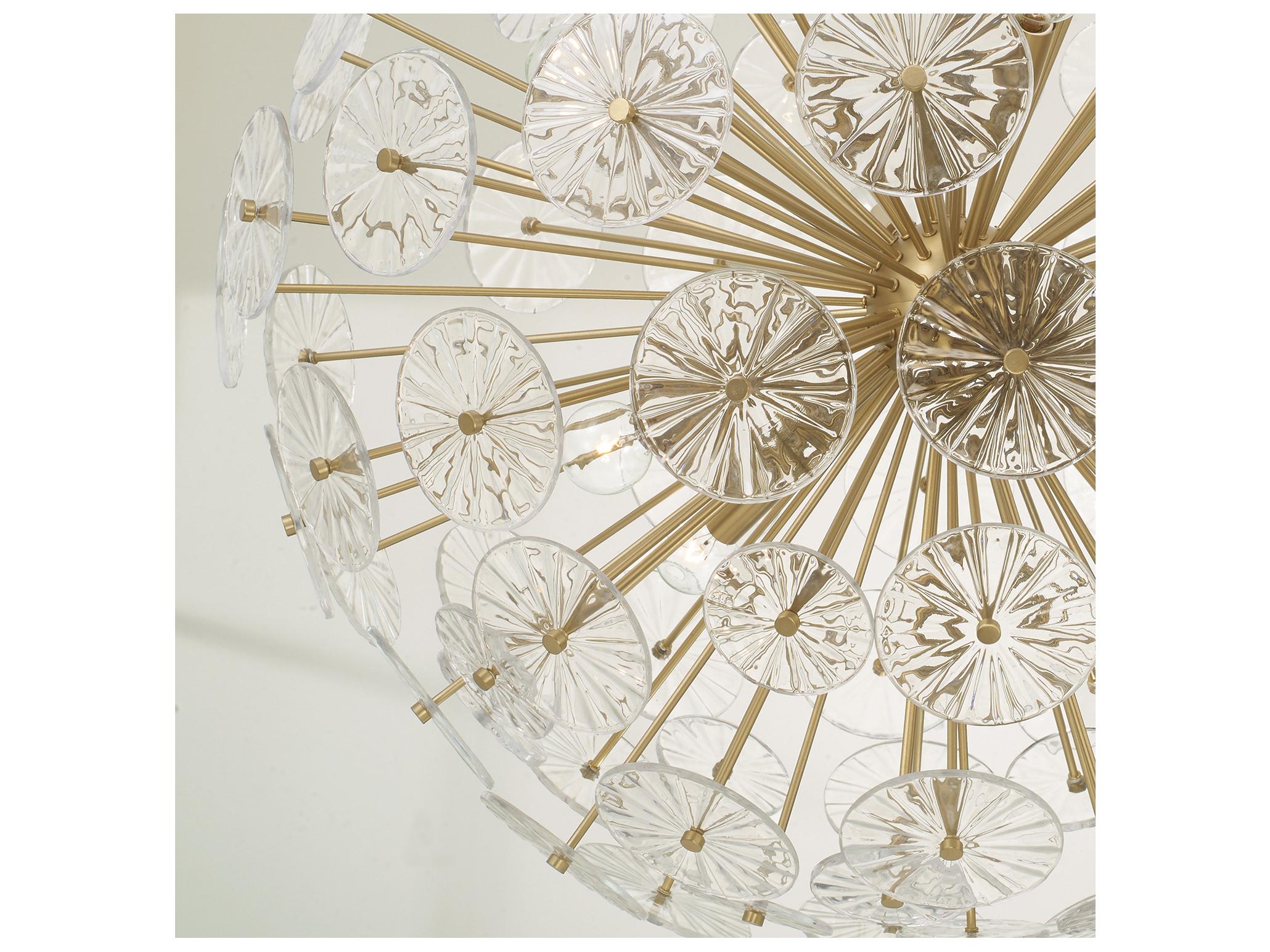 Capital Lighting Emelie 8-light Matte Brass Globe Geometric Pendant