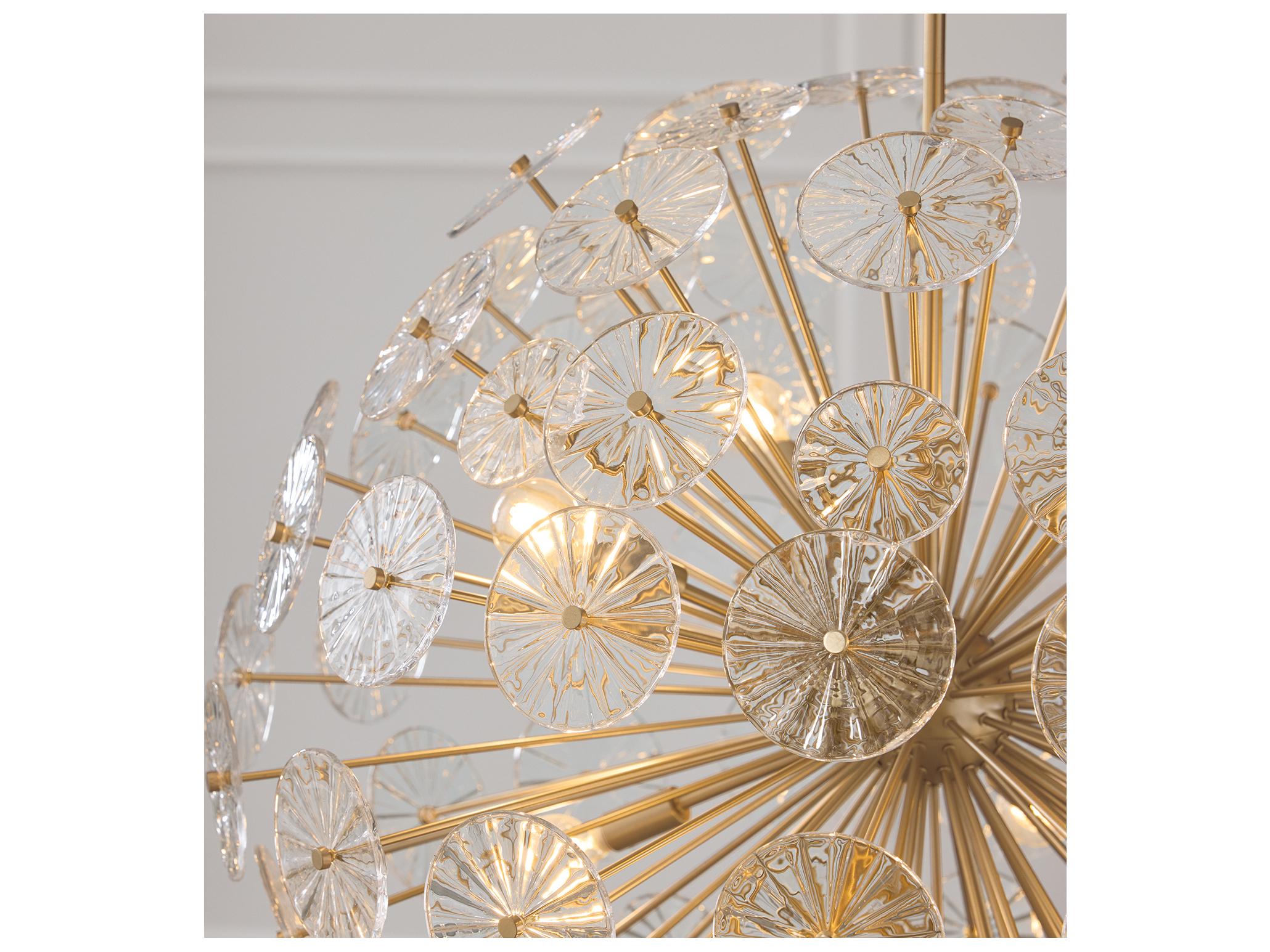 Capital Lighting Emelie 8-light Matte Brass Globe Geometric Pendant