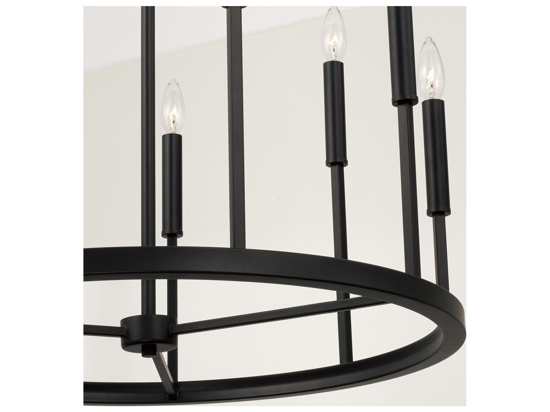 Capital Lighting Davis 9-light Espresso And Brass Black Candelabra Round Chandelier