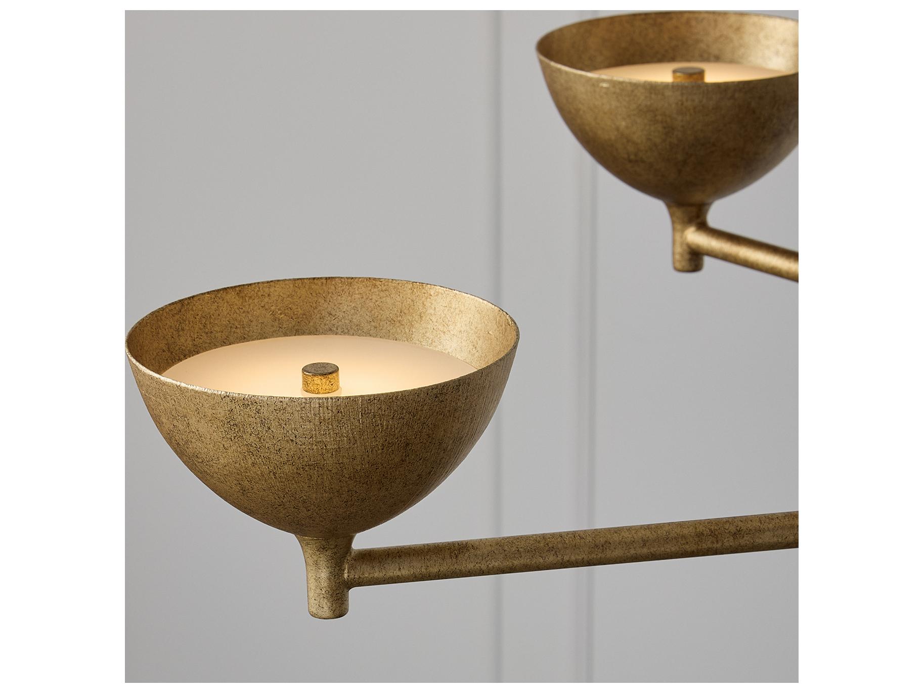 Capital Lighting Francesca 10-light Feathered Gold Bowl Candelabra Chandelier