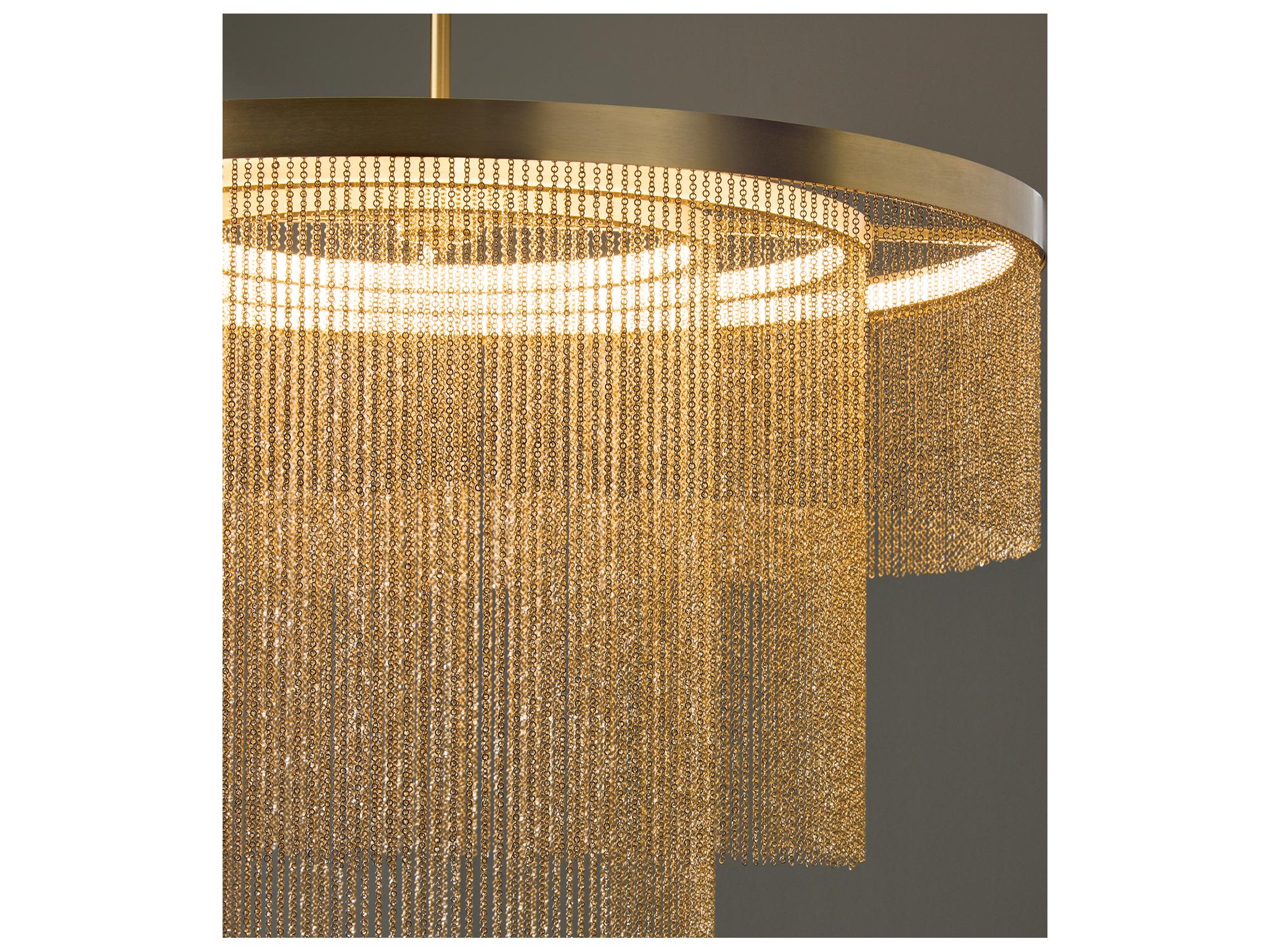 Capital Lighting Rae 3-light Aged Brass Round Tiered Pendant