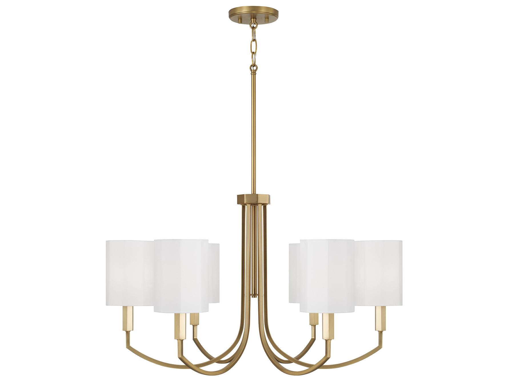 Capital Lighting Adrian 6-light Aged Brass Chandelier