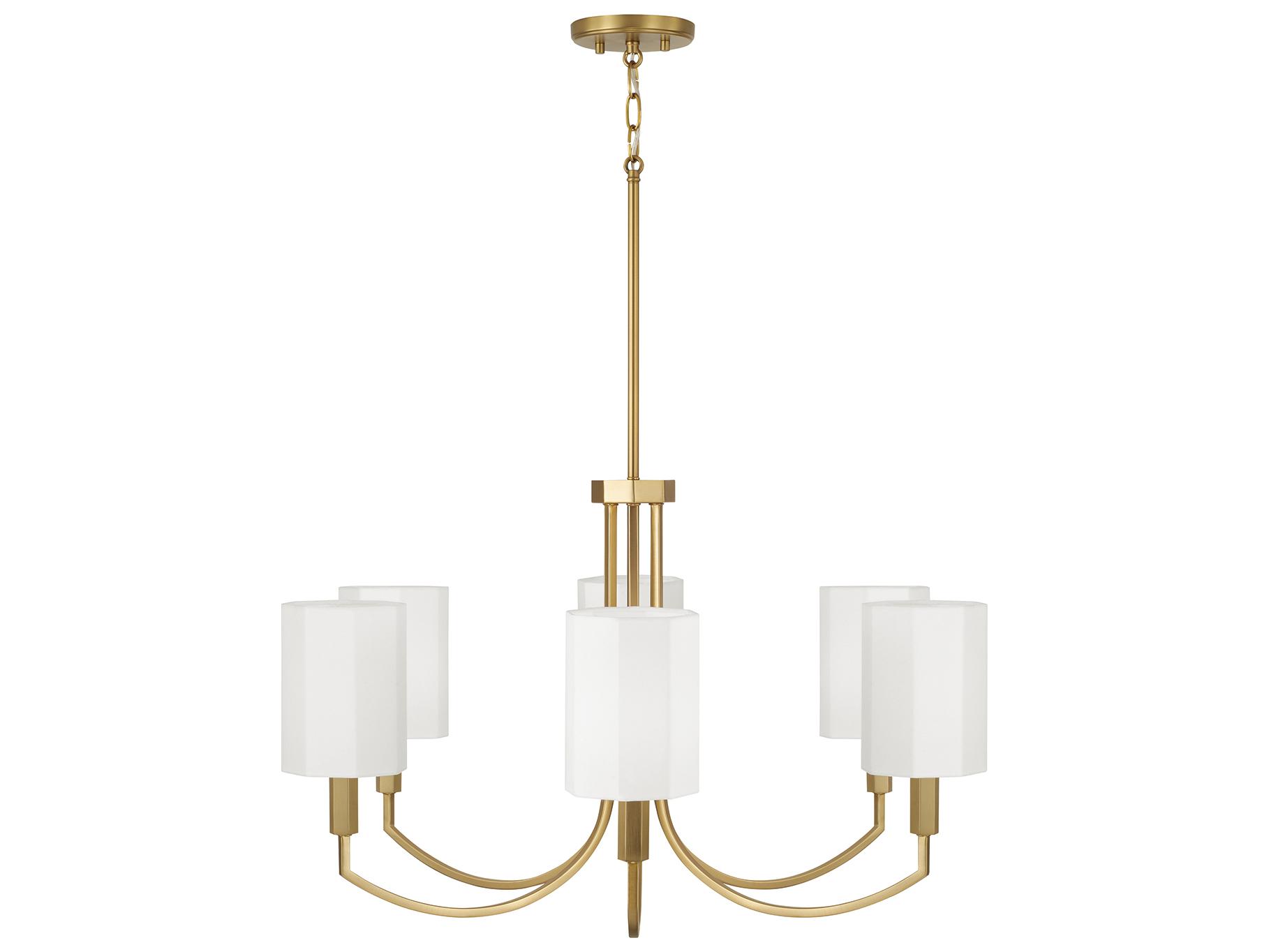 Capital Lighting Adrian 6-light Aged Brass Chandelier