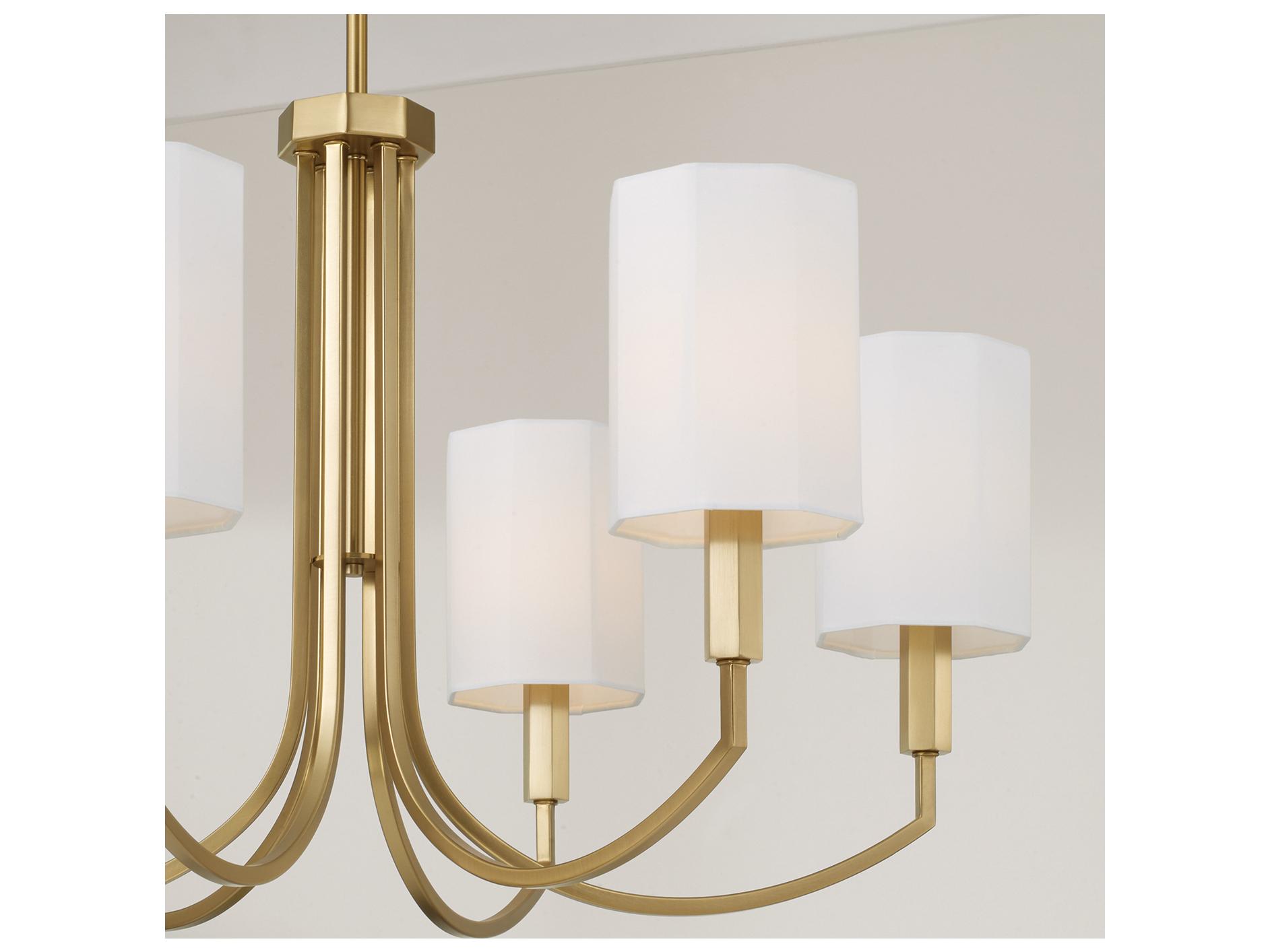 Capital Lighting Adrian 6-light Aged Brass Chandelier