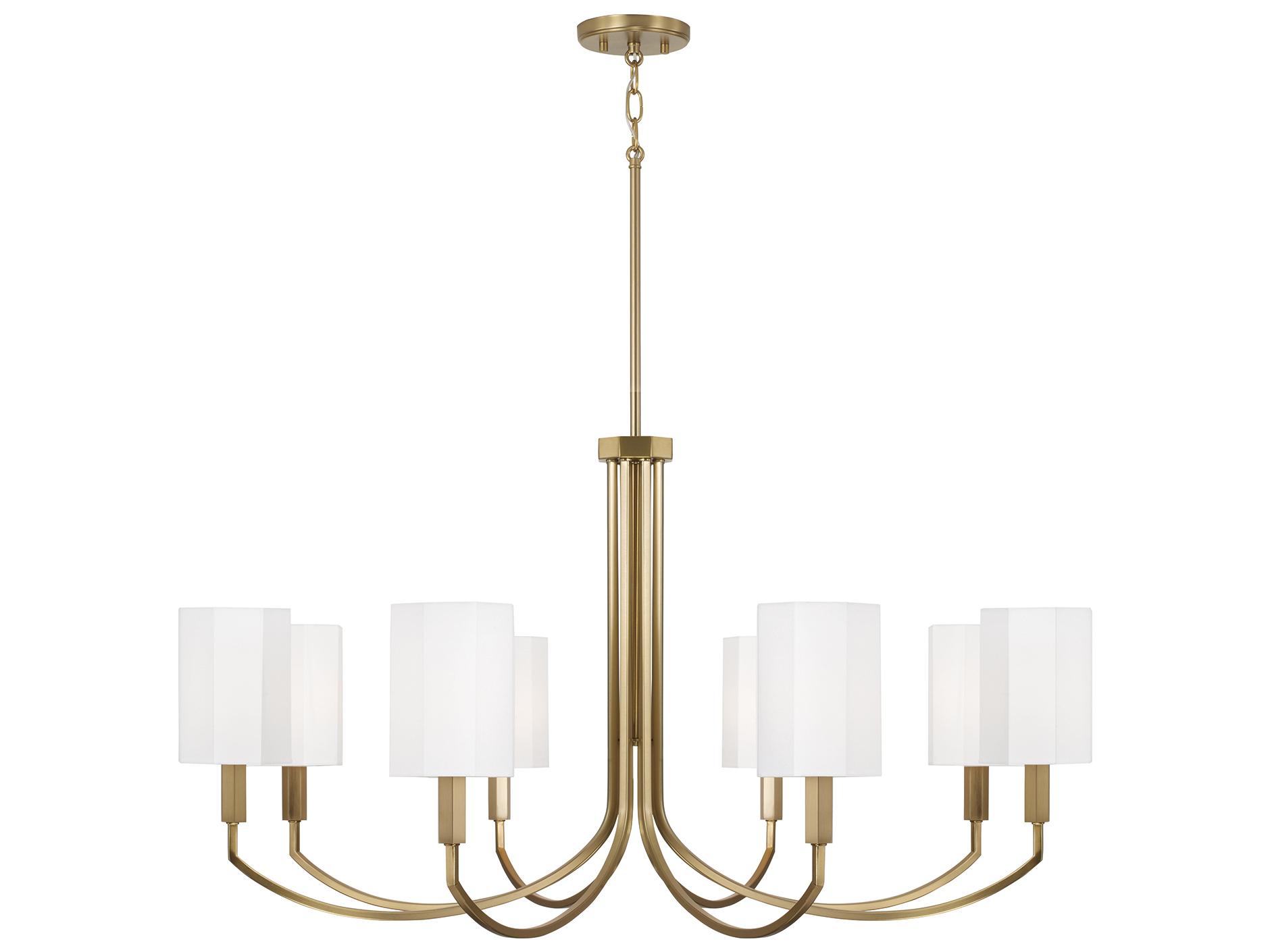 Capital Lighting Adrian 8-light Aged Brass Chandelier