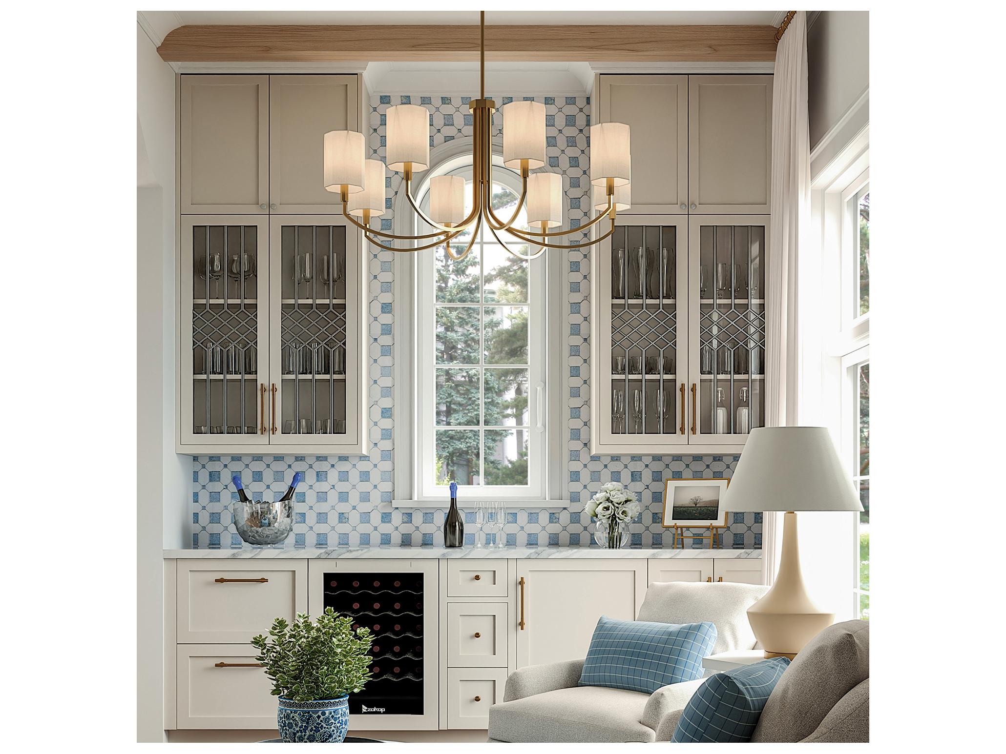 Capital Lighting Adrian 8-light Aged Brass Chandelier