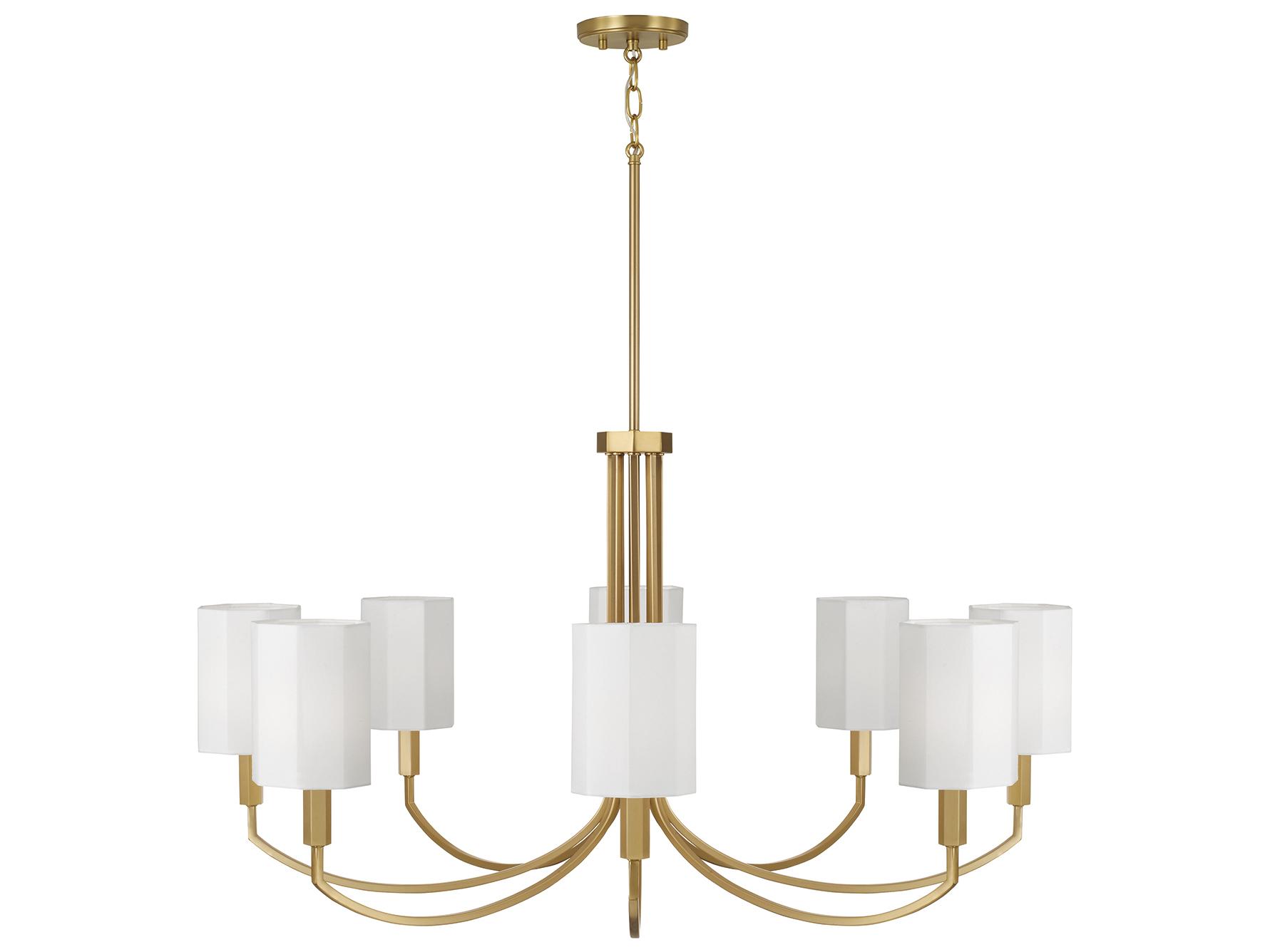 Capital Lighting Adrian 8-light Aged Brass Chandelier