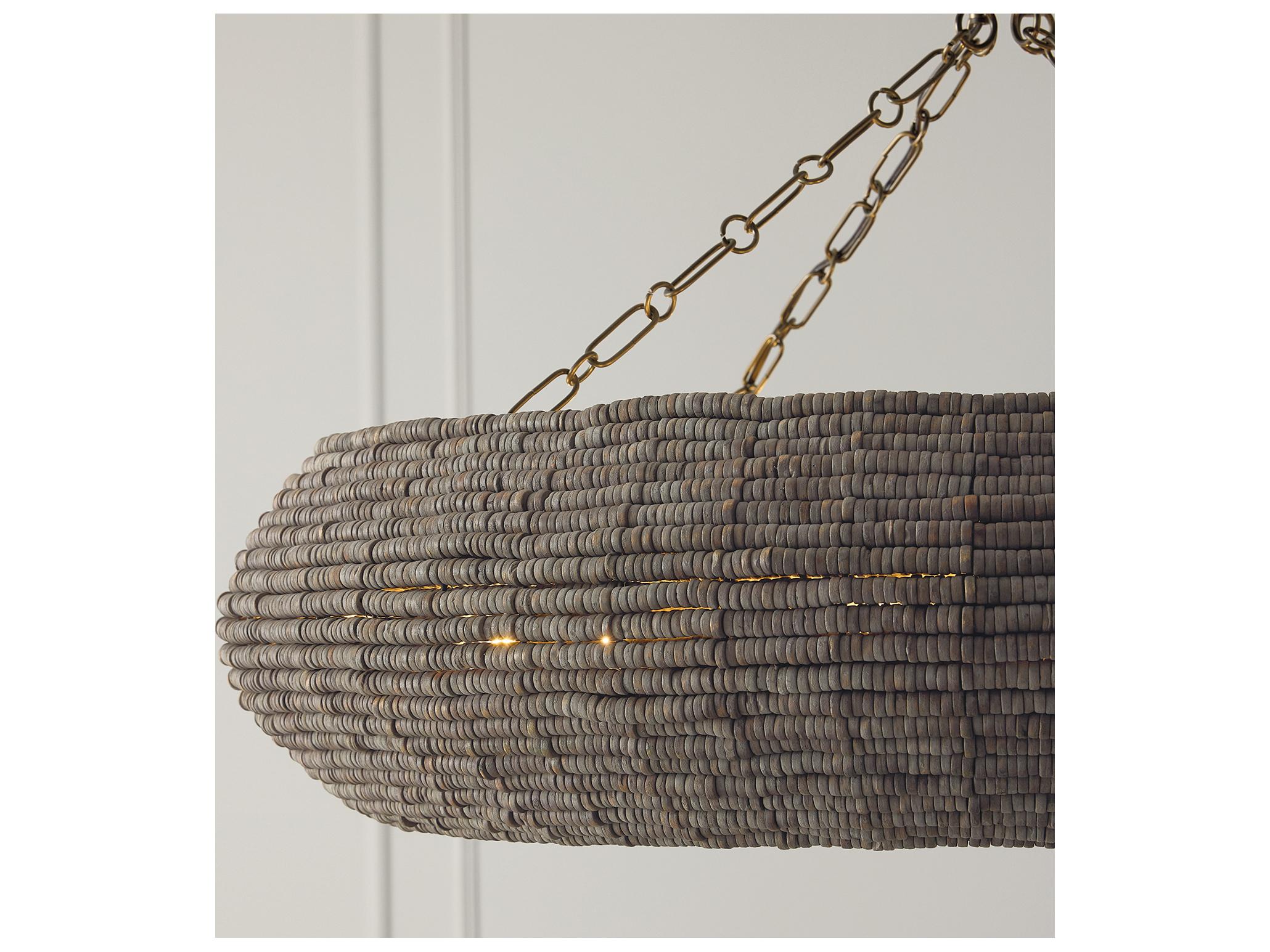 Capital Lighting Morada 8-light Aegean Grey And Dark Brass Drum Round Pendant