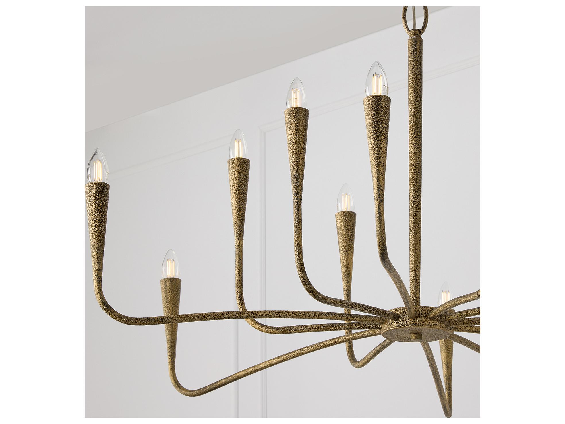 Capital Lighting Savari 12-light Artisan Gold Candelabra Chandelier