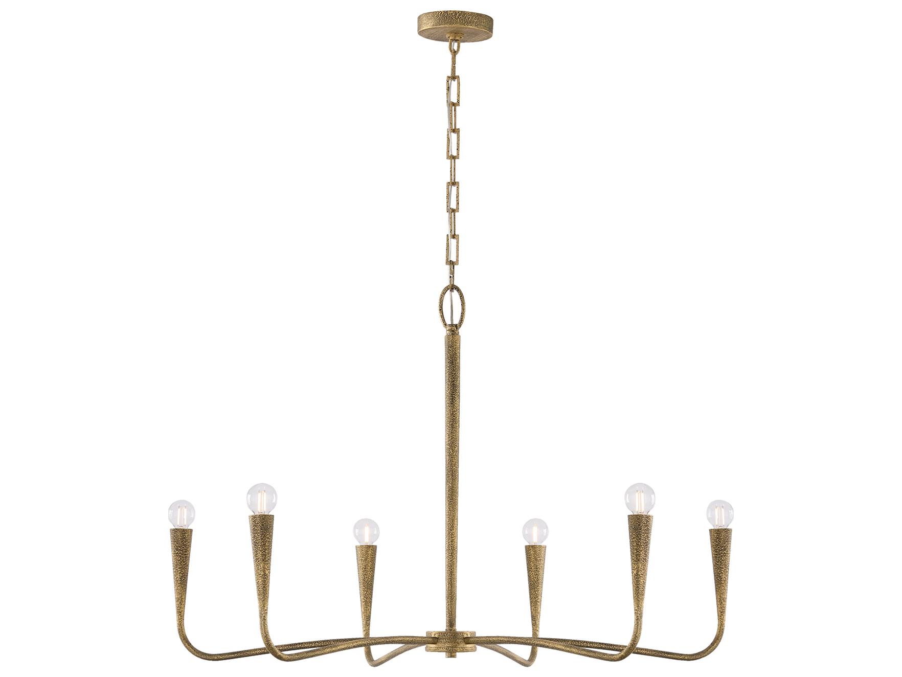 Capital Lighting Savari 6-light Artisan Gold Candelabra Chandelier