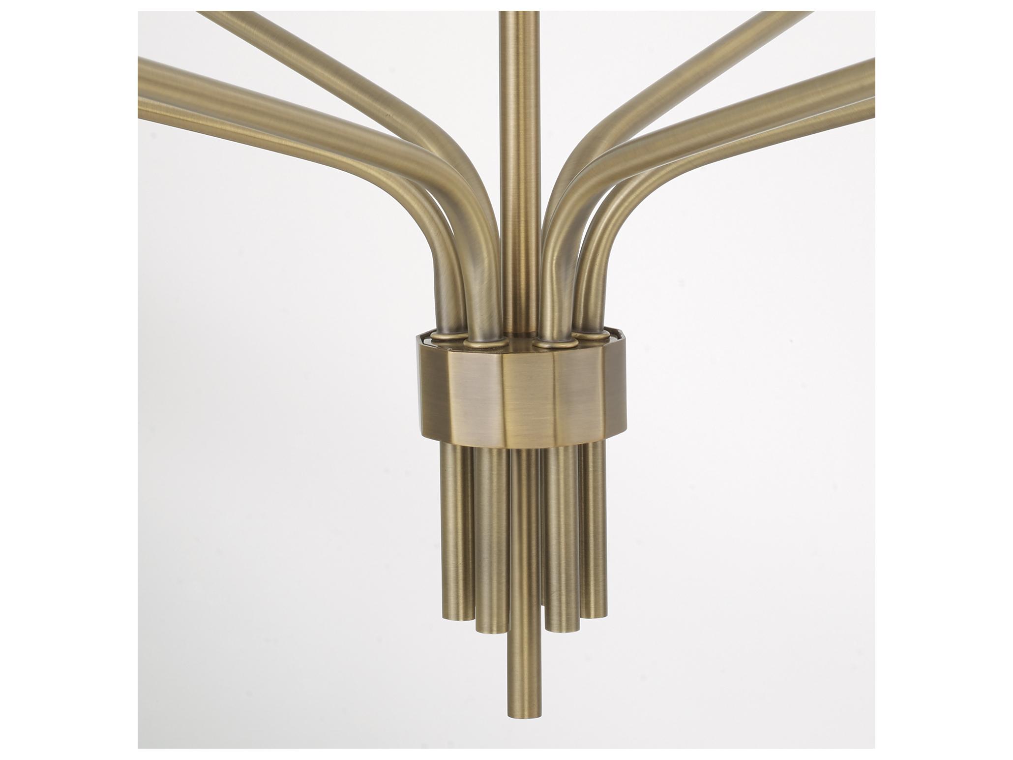 Capital Lighting Palmer 6-light Antiqued Brass Candelabra Chandelier