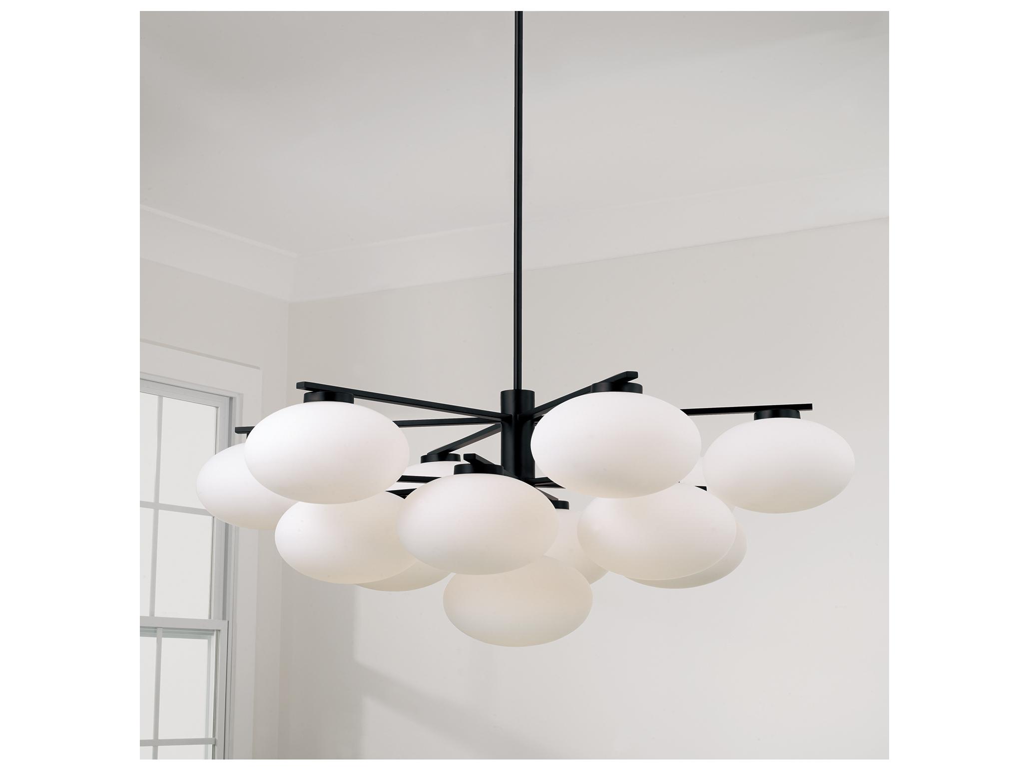 Capital Lighting Soren 13-light Matte Black Globe Round Chandelier