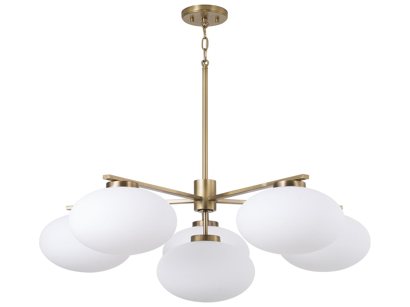 Capital Lighting Soren 6-light Aged Brass Globe Round Chandelier