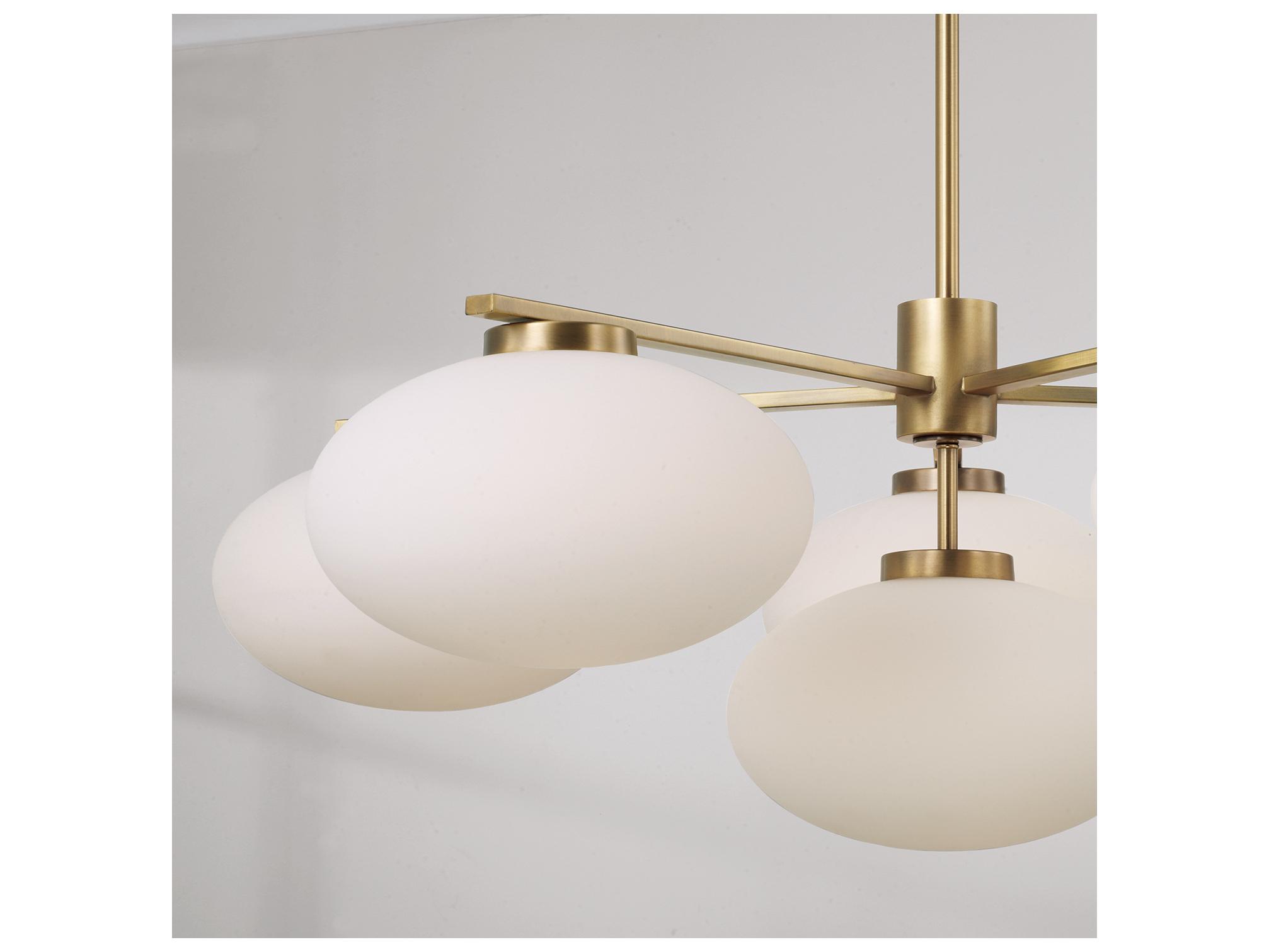 Capital Lighting Soren 6-light Aged Brass Globe Round Chandelier