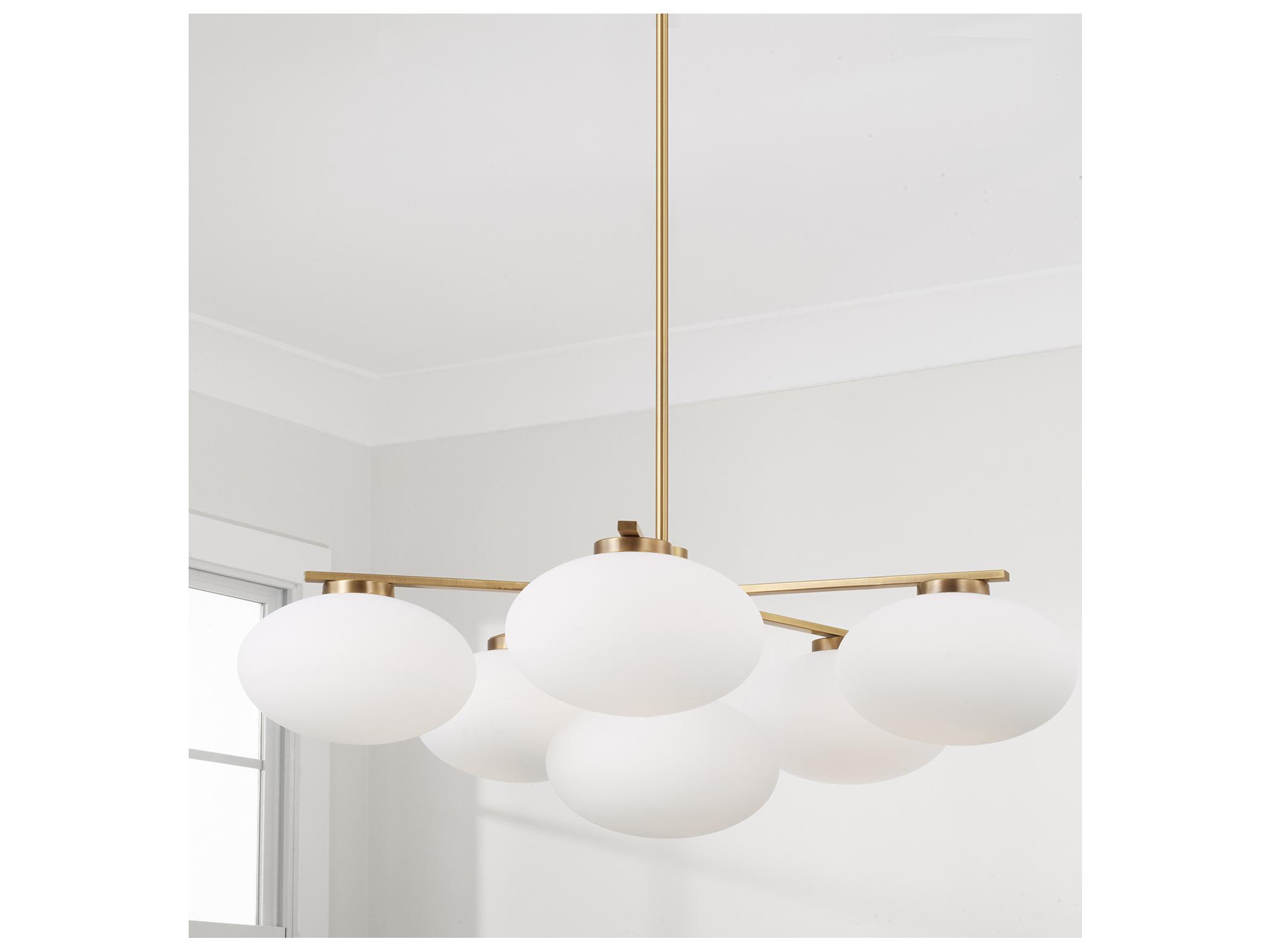Capital Lighting Soren 6-light Aged Brass Globe Round Chandelier