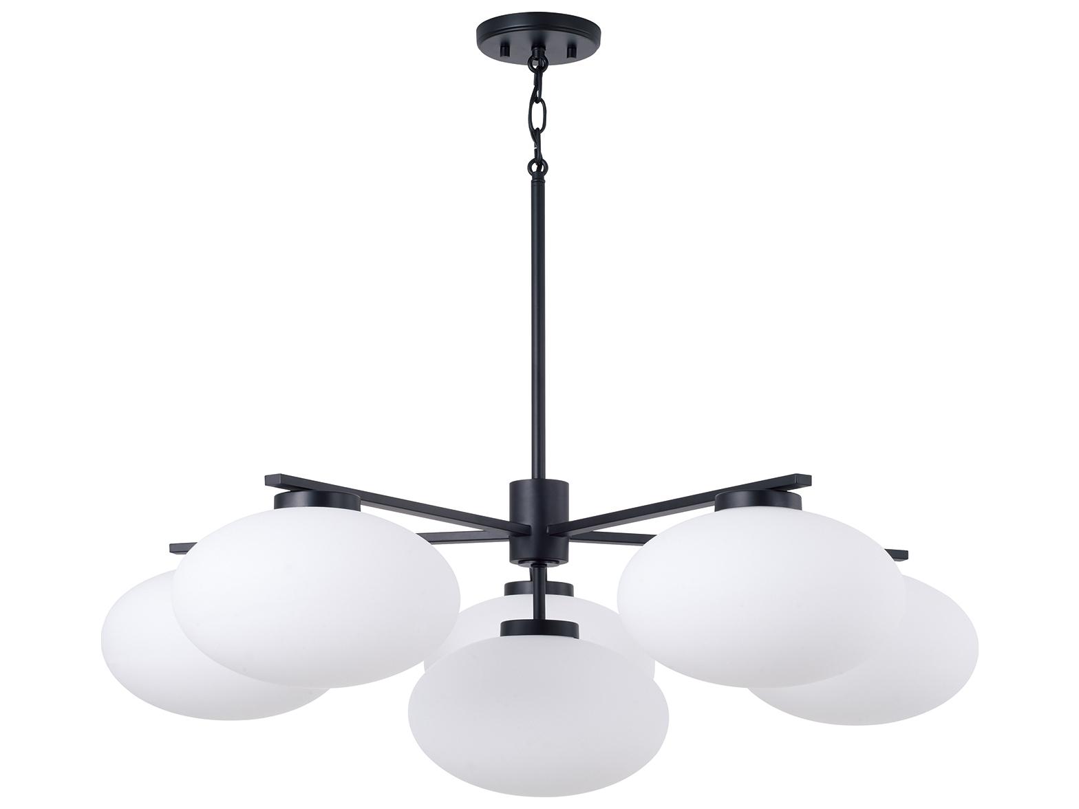 Capital Lighting Soren 6-light Matte Black Globe Chandelier