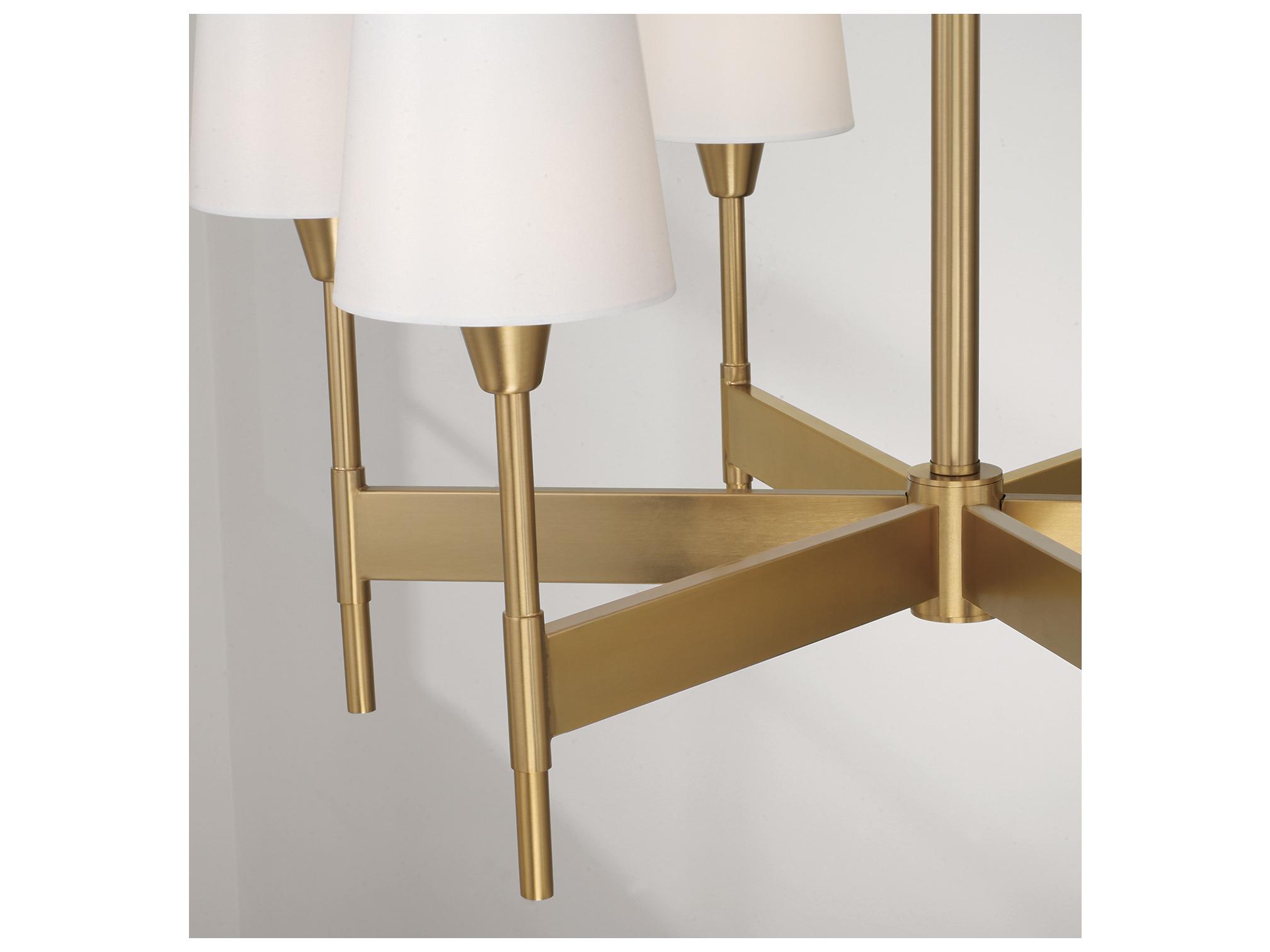 Capital Lighting Leland 6-light Aged Brass Candelabra Chandelier