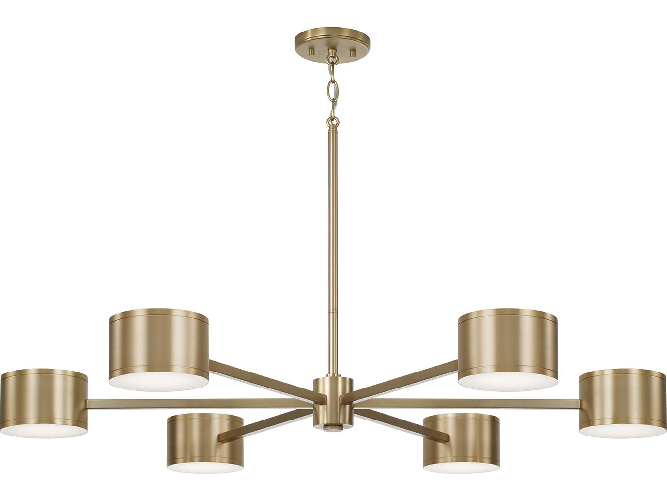 Capital Lighting Henley 12-light Aged Brass Geometric Round Chandelier