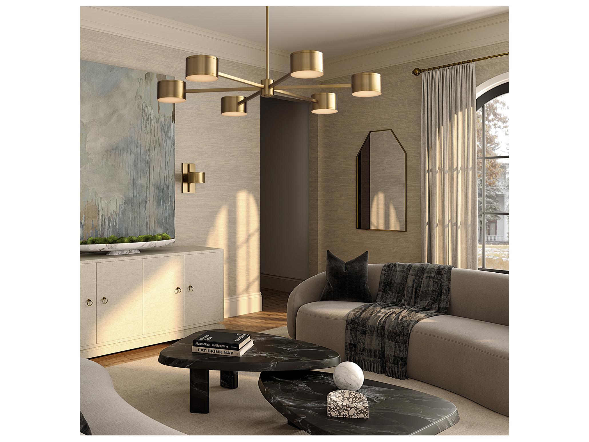 Capital Lighting Henley 12-light Aged Brass Geometric Round Chandelier