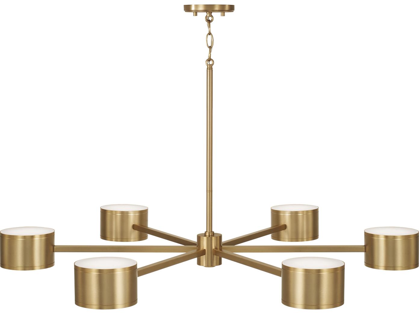 Capital Lighting Henley 12-light Aged Brass Geometric Round Chandelier