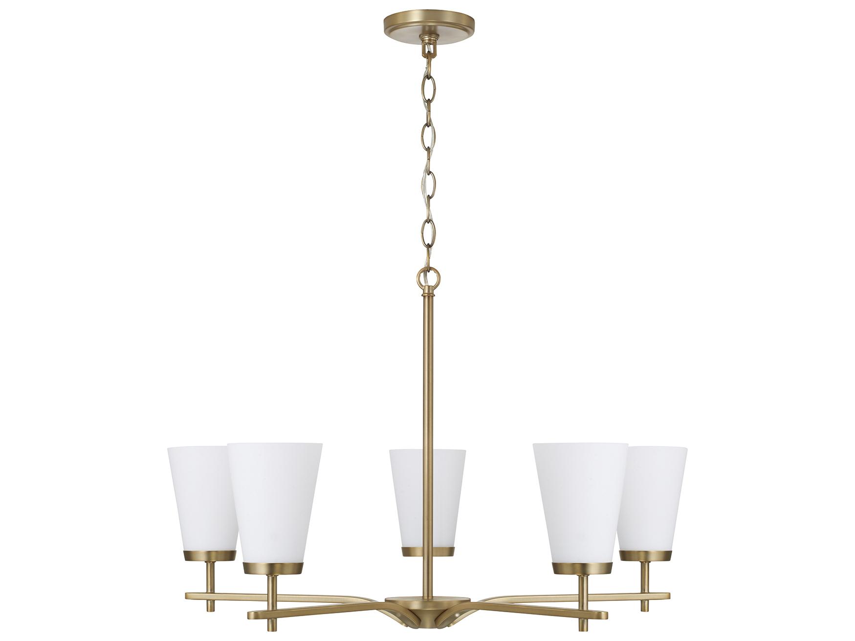 Capital Lighting Drake 5-light Aged Brass Candelabra Round Chandelier