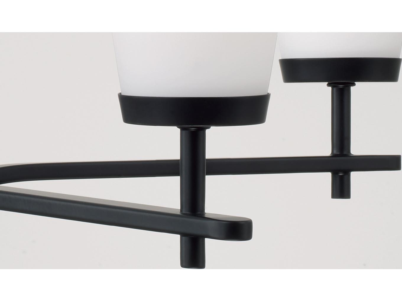 Capital Lighting Drake 5-light Matte Black Candelabra Round Chandelier