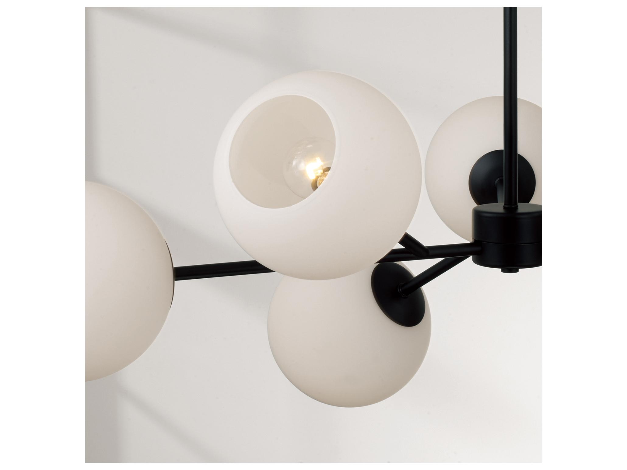Capital Lighting Atlas 6-light Matte Black Sputnik Chandelier