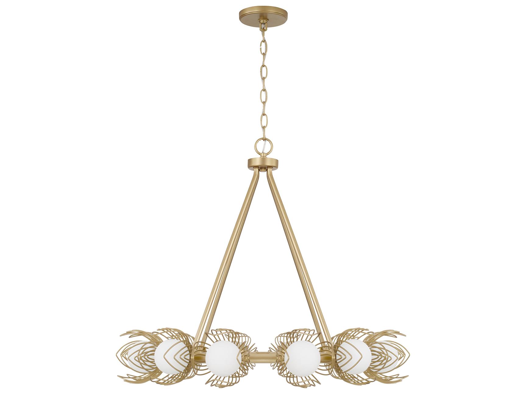 Capital Lighting Flora 12-light Buffed Gold Globe Round Chandelier