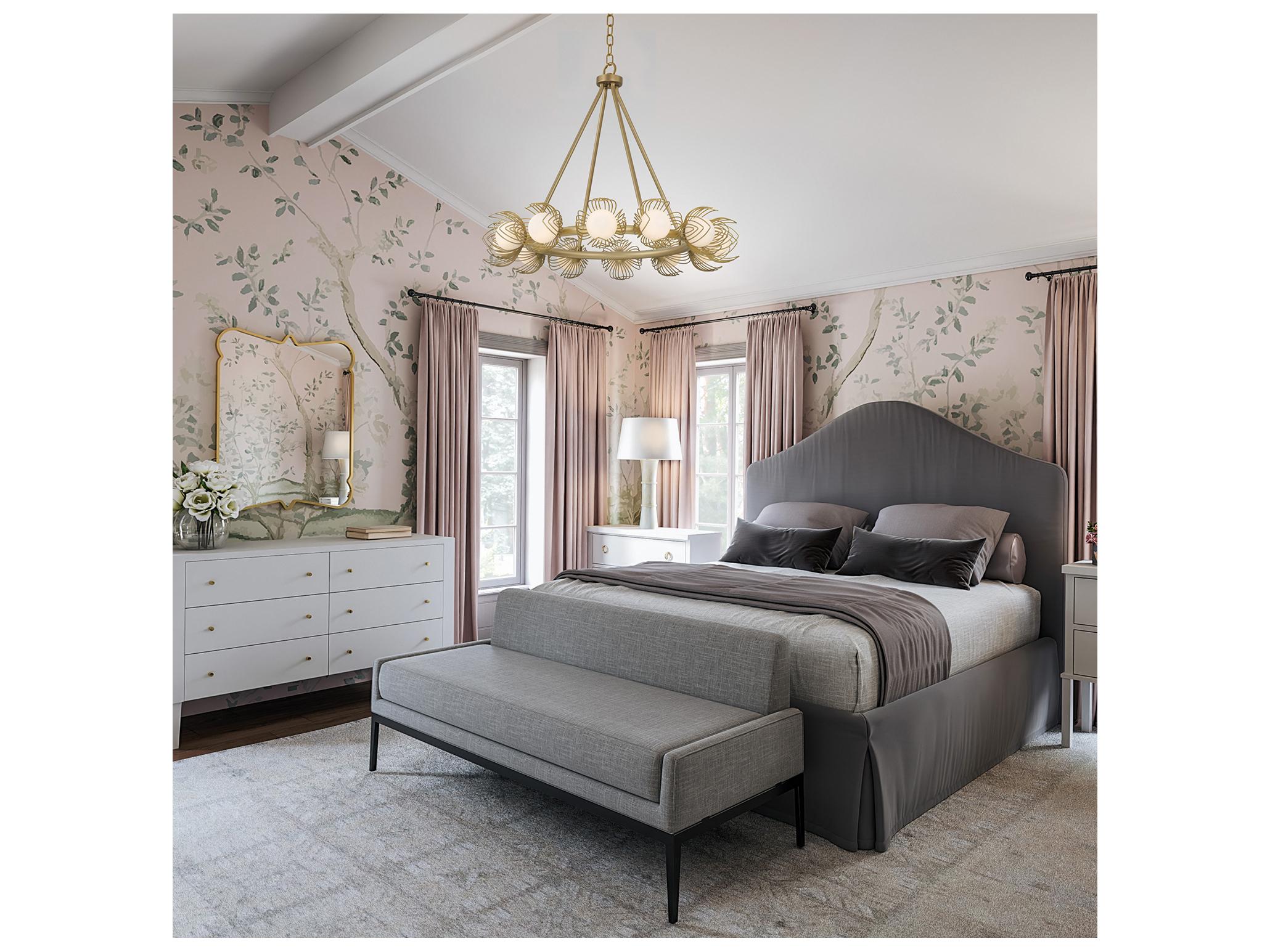 Capital Lighting Flora 12-light Buffed Gold Globe Round Chandelier