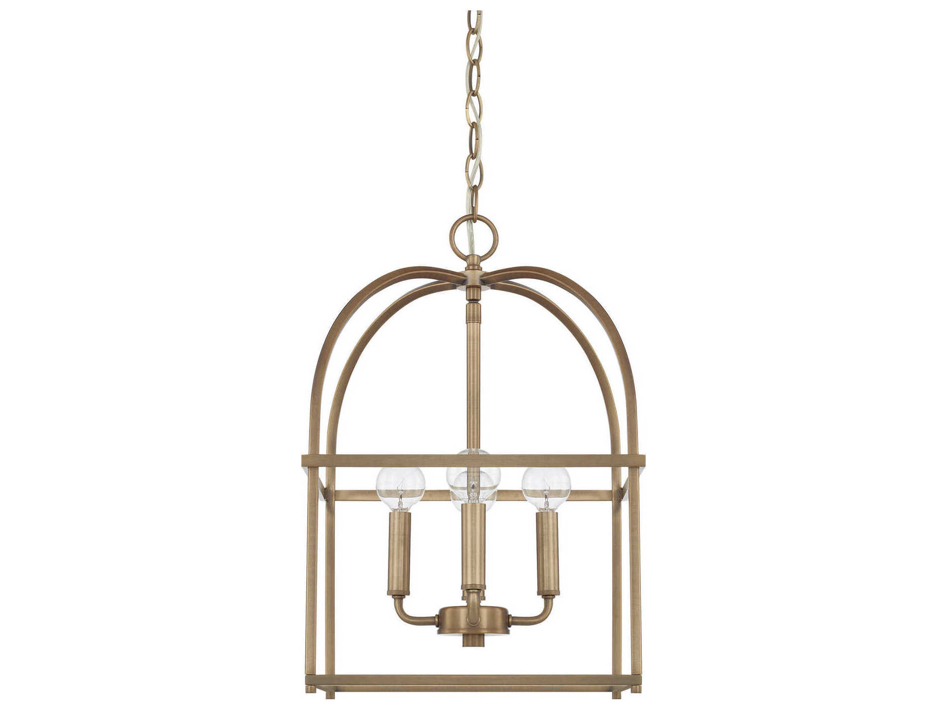 Capital Lighting Aubrey 4-Light Aged Brass Mini Pendant