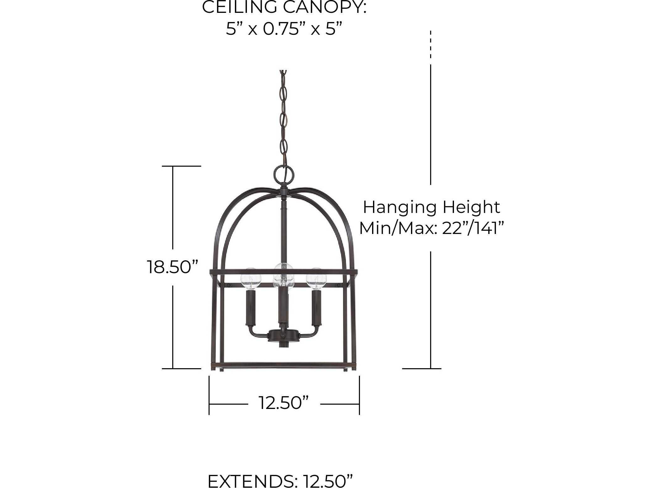 Capital Lighting Aubrey 4-Light Matte Black Mini Pendant