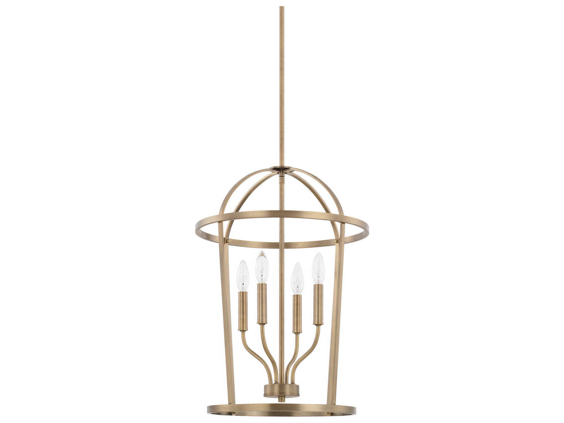 Capital Lighting Greyson 4-Light Aged Brass Pendant