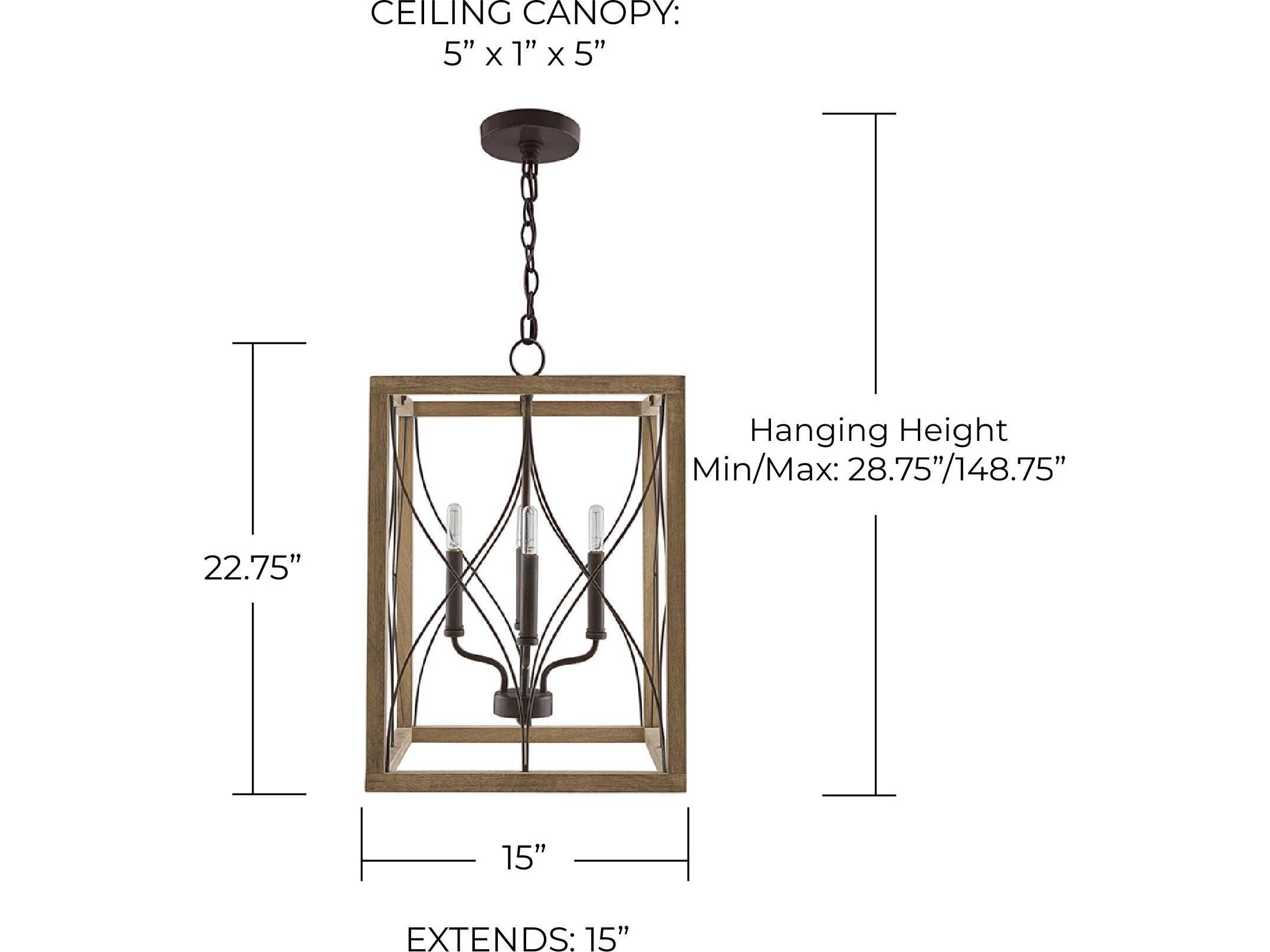 Capital Lighting Tybee 4-Light Nordic Grey Candelabra Chandelier