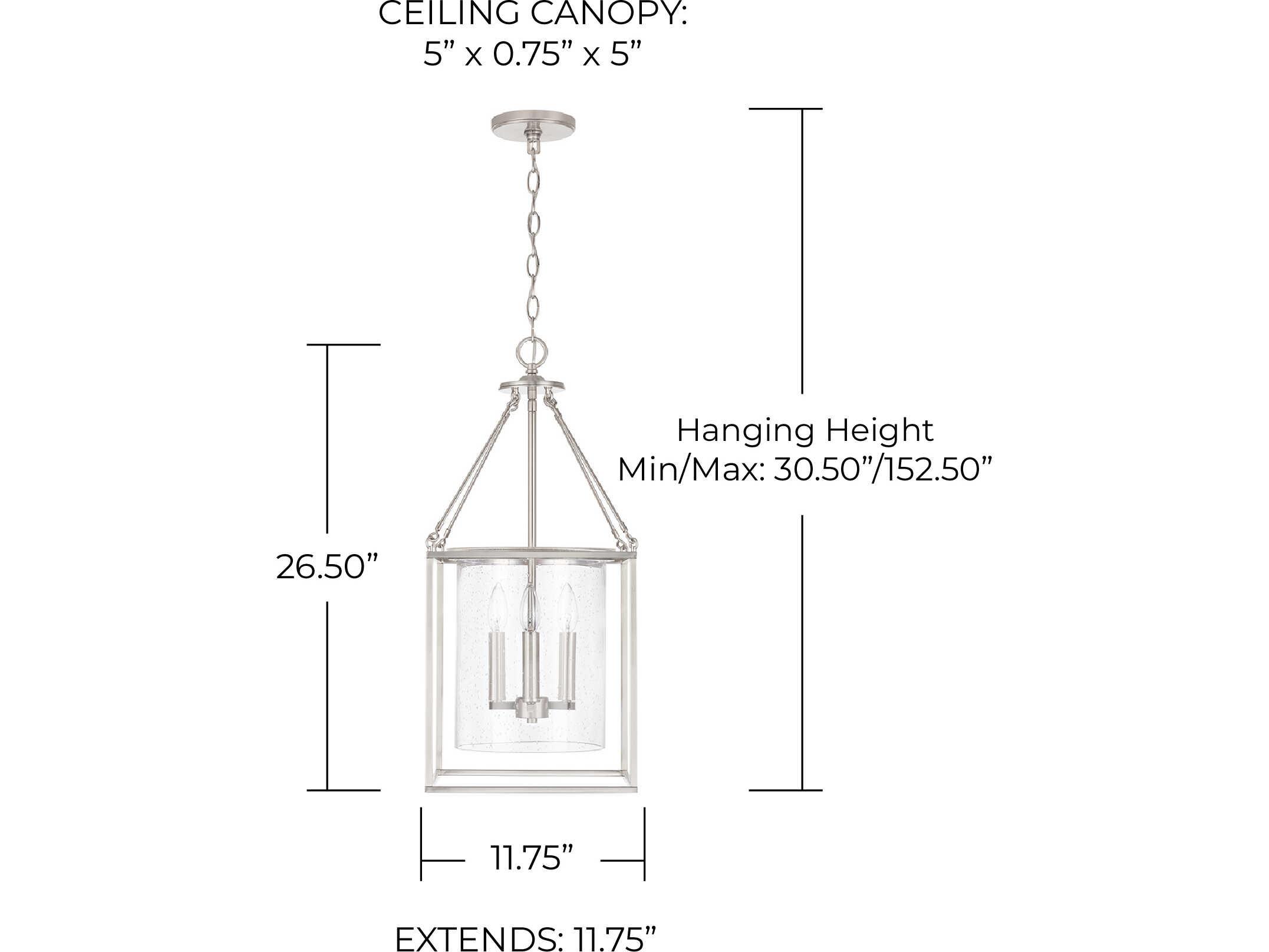 Capital Lighting 4-Light Brushed Nickel Glass Candelabra Chandelier