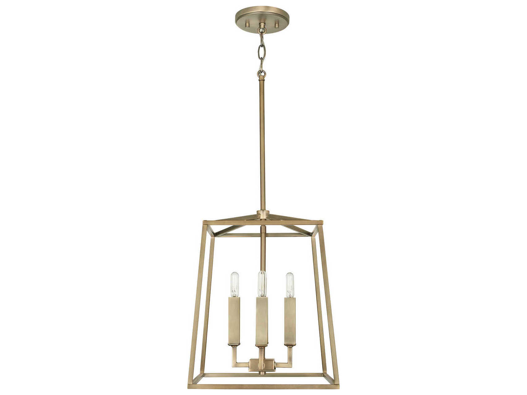 Capital Lighting Thea 4-Light Aged Brass Candelabra Chandelier