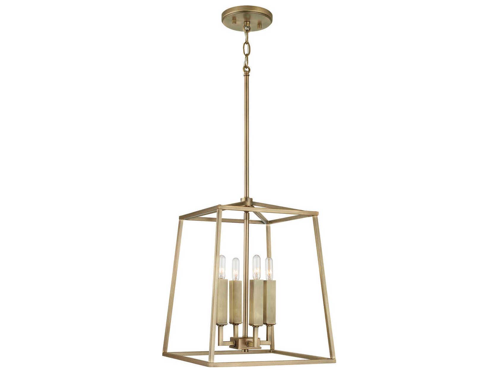 Capital Lighting Thea 4-Light Aged Brass Candelabra Chandelier