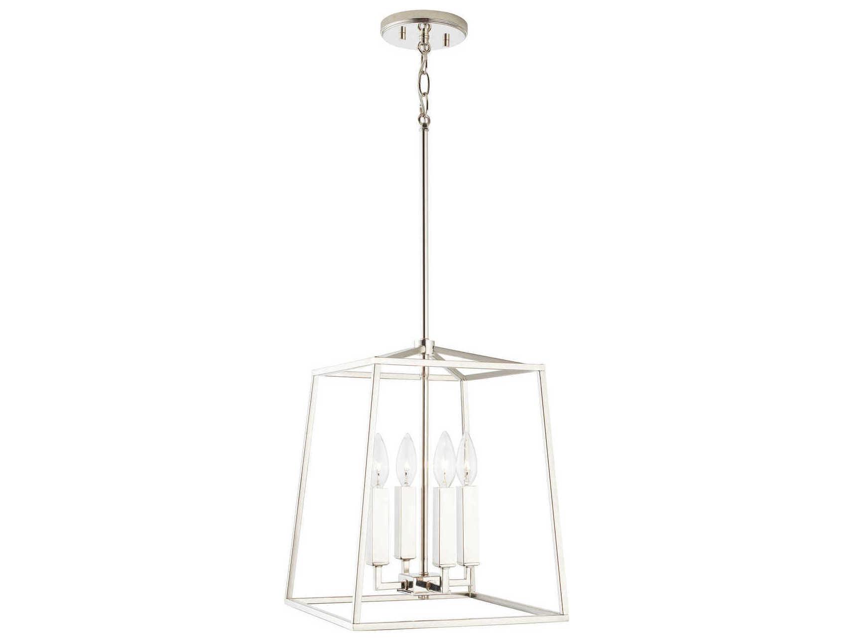 Capital Lighting Thea 4-Light Polished Nickel Candelabra Chandelier
