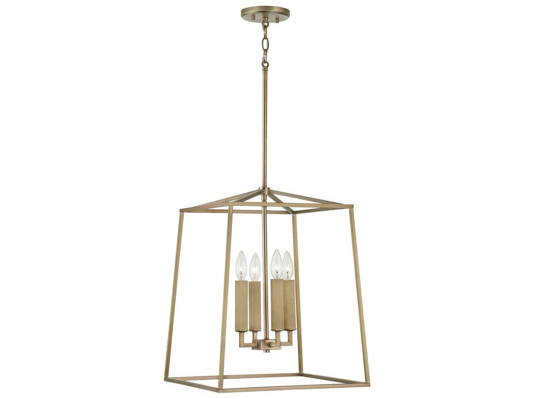 Capital Lighting Thea 4-Light Aged Brass Candelabra Chandelier