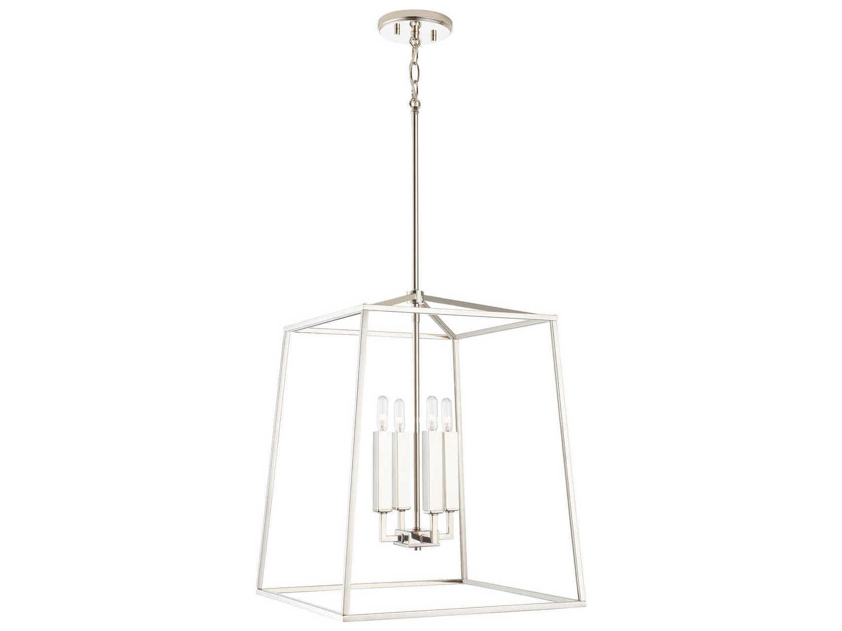 Capital Lighting Thea 4-Light Polished Nickel Candelabra Chandelier