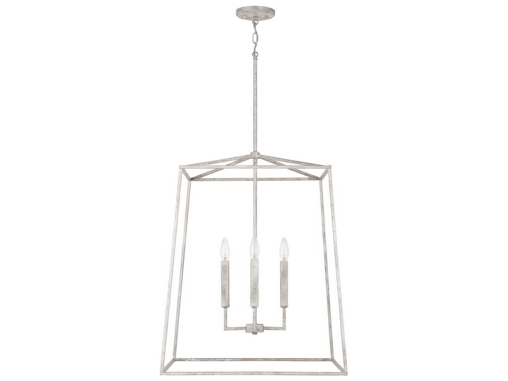 Capital Lighting Thea 4-Light Mystic Sand Off White Candelabra Chandelier