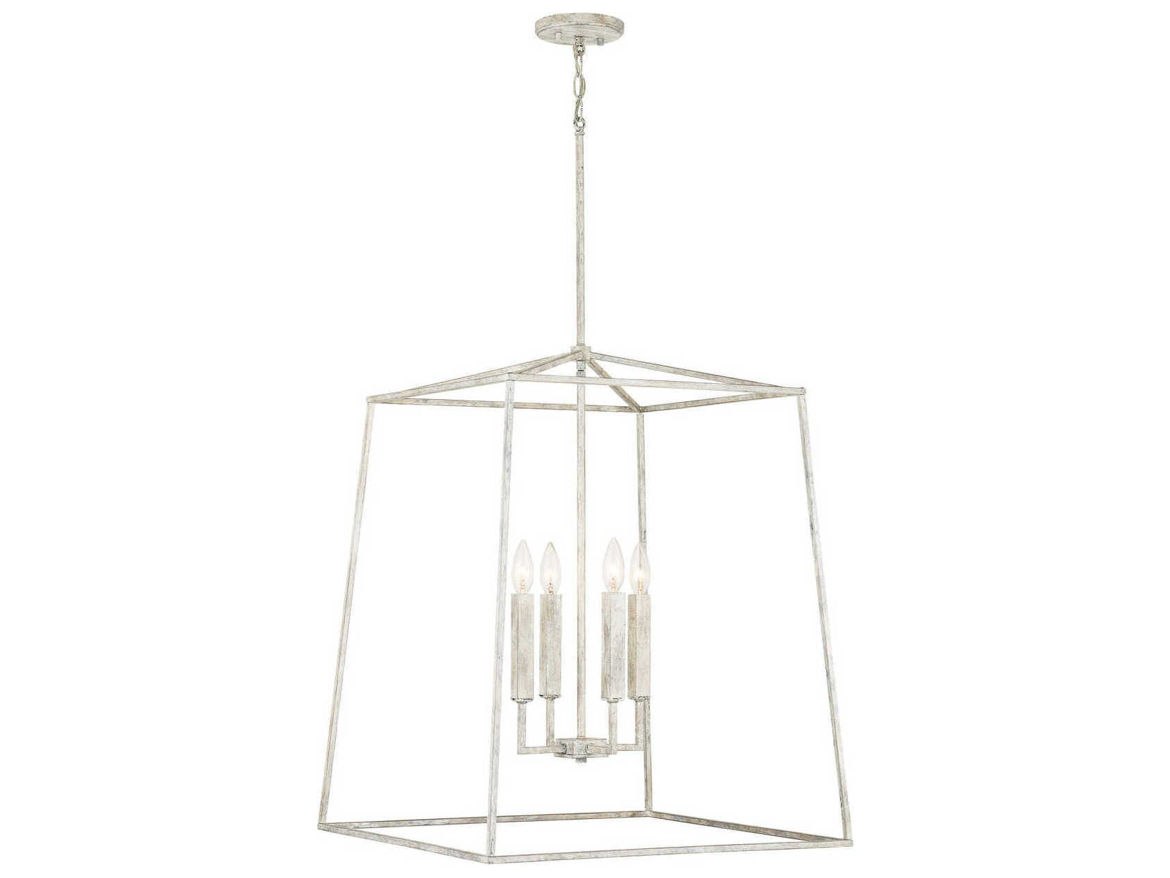 Capital Lighting Thea 4-Light Mystic Sand Off White Candelabra Chandelier