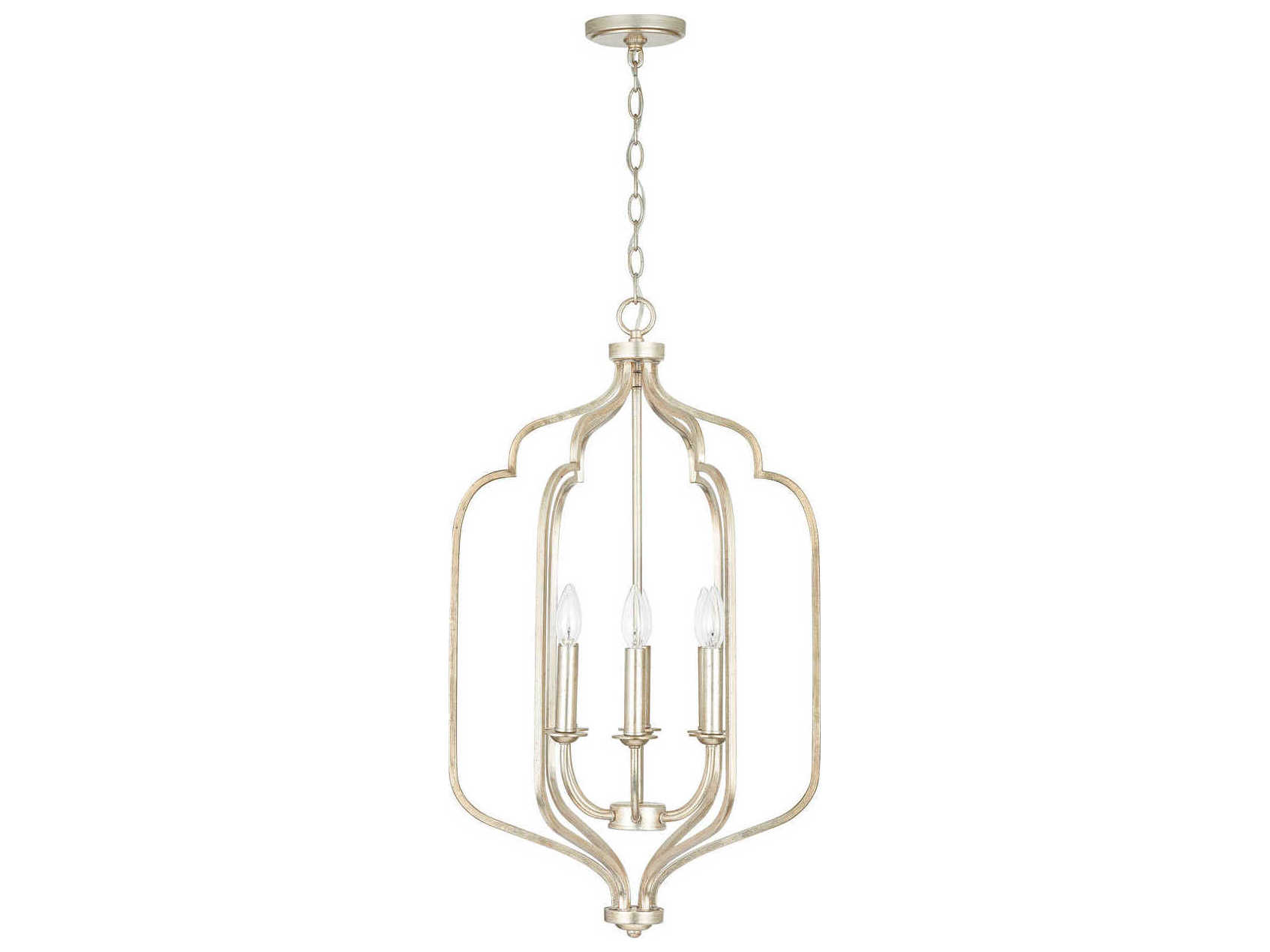 Capital Lighting Ophelia 6-Light Winter Gold Candelabra Chandelier