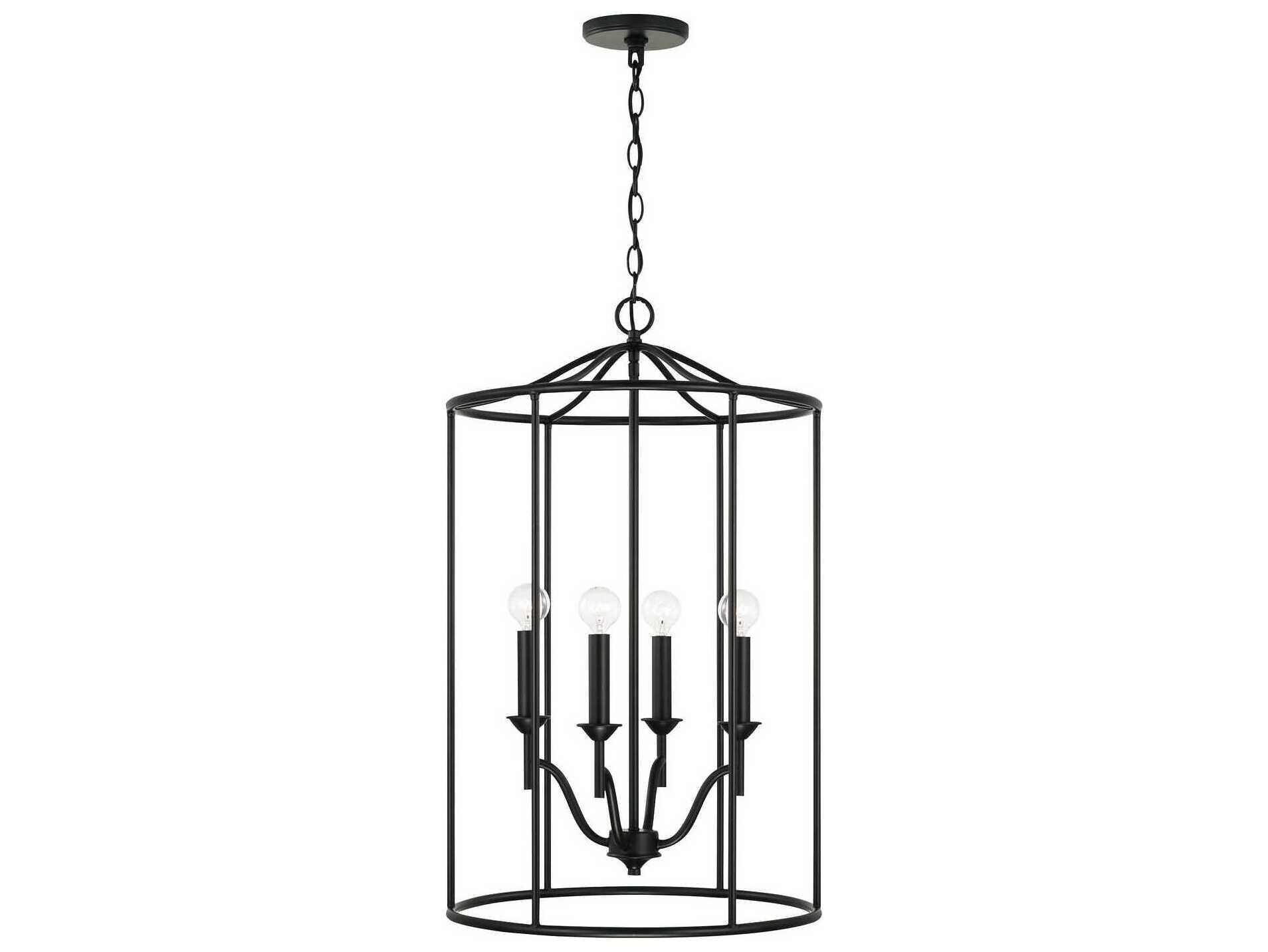 Capital Lighting Peyton 4-Light Matte Black Pendant