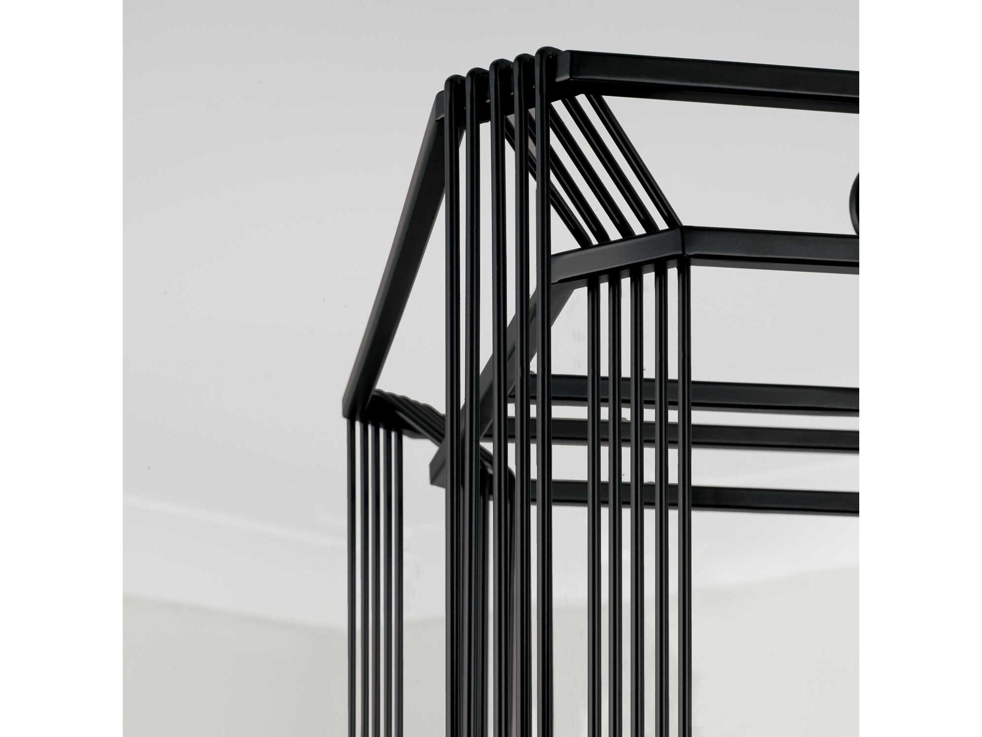 Capital Lighting Lennon 4-Light Matte Black Chandelier