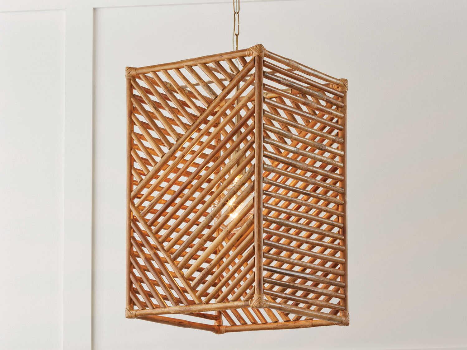 Capital Lighting Soleil 1-Light Matte Brass Brown Geometric Pendant