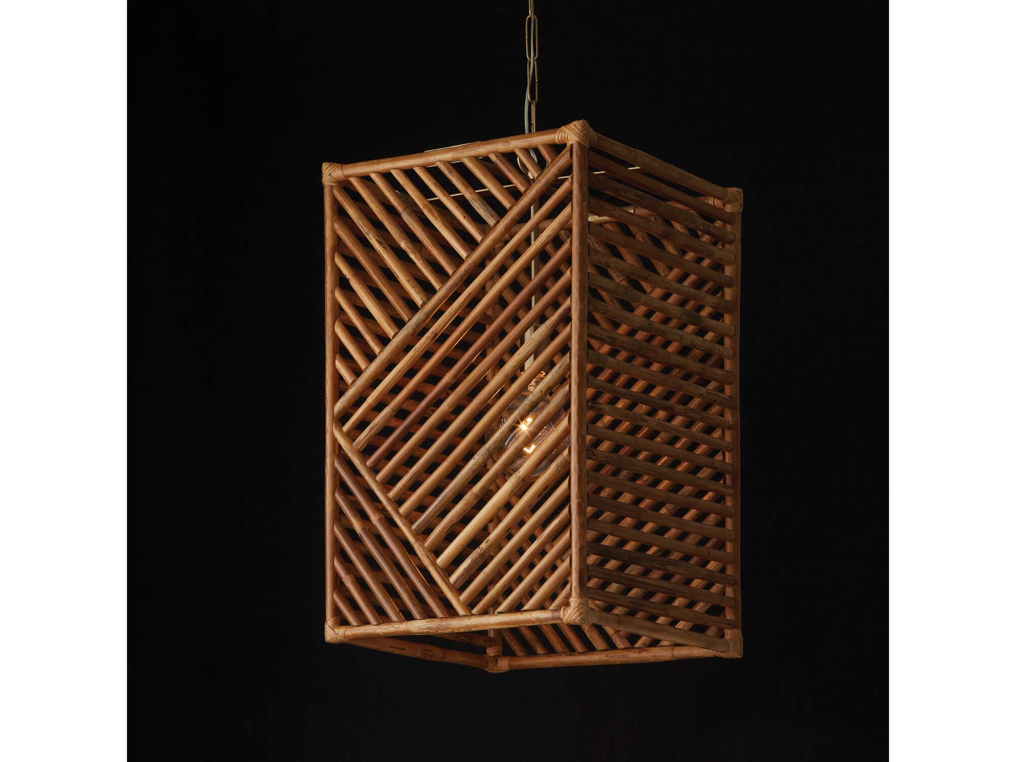 Capital Lighting Soleil 1-Light Matte Brass Brown Geometric Pendant