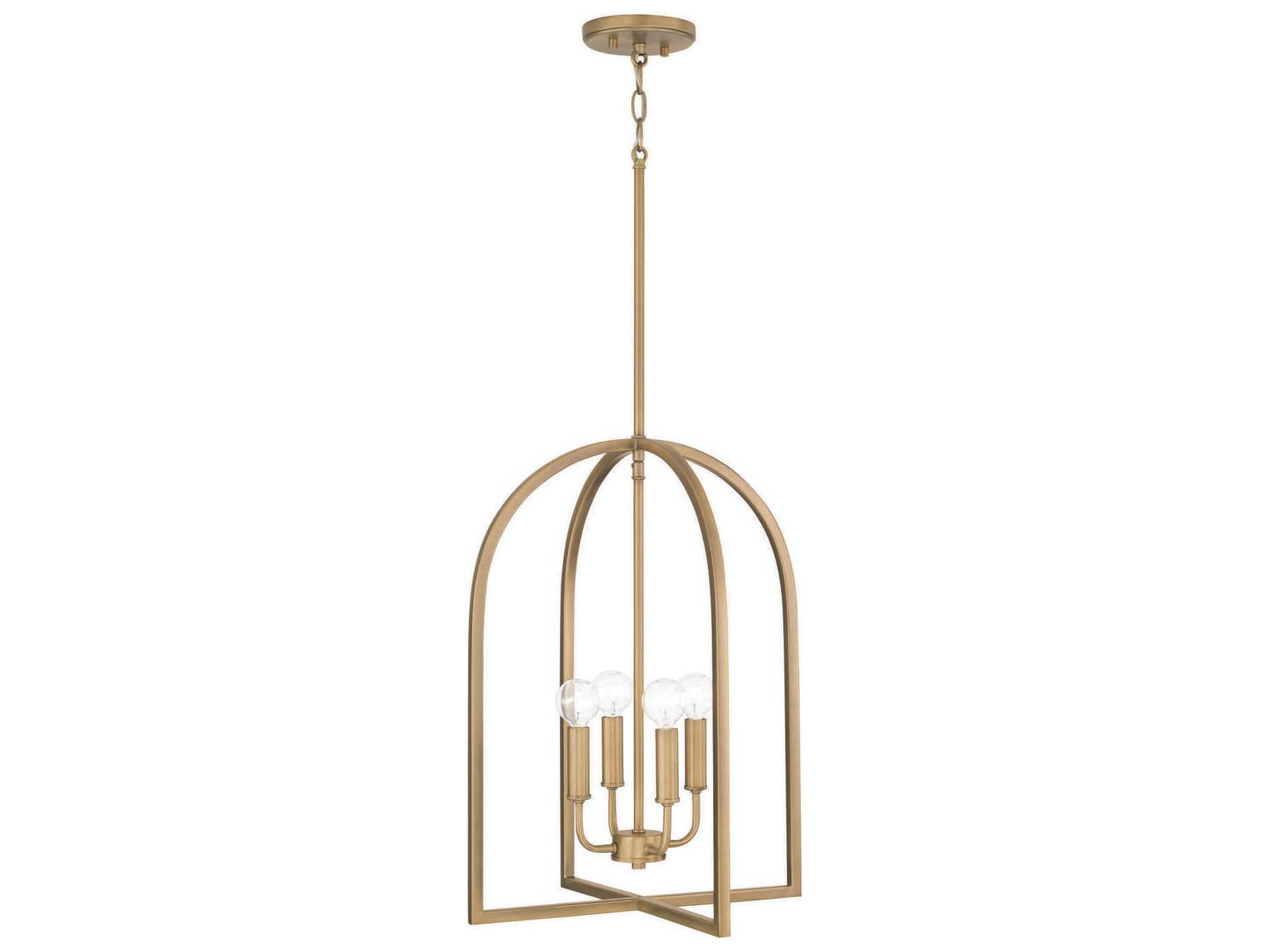 Capital Lighting Lawson 4-Light Aged Brass Pendant
