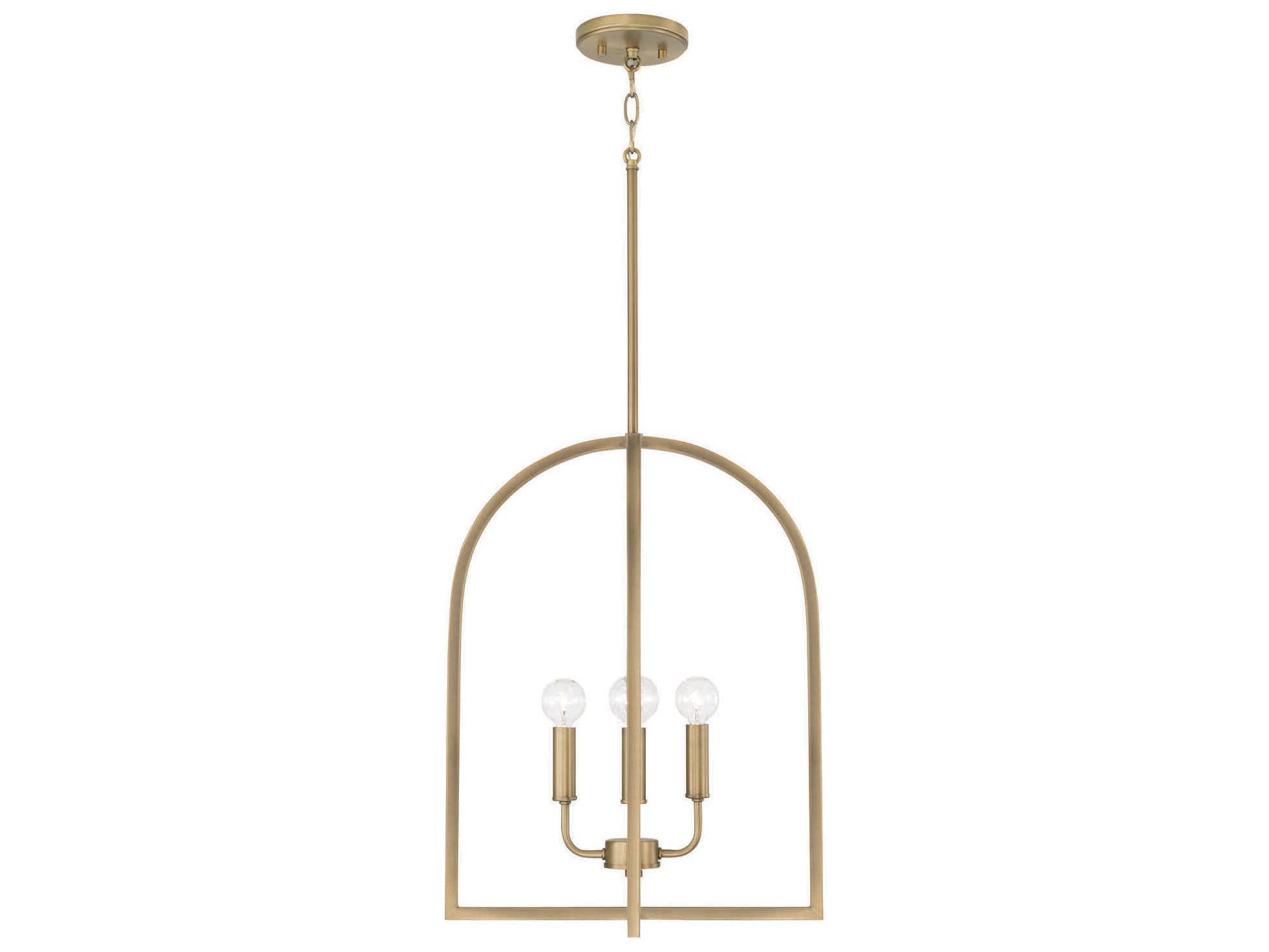 Capital Lighting Lawson 4-Light Aged Brass Pendant